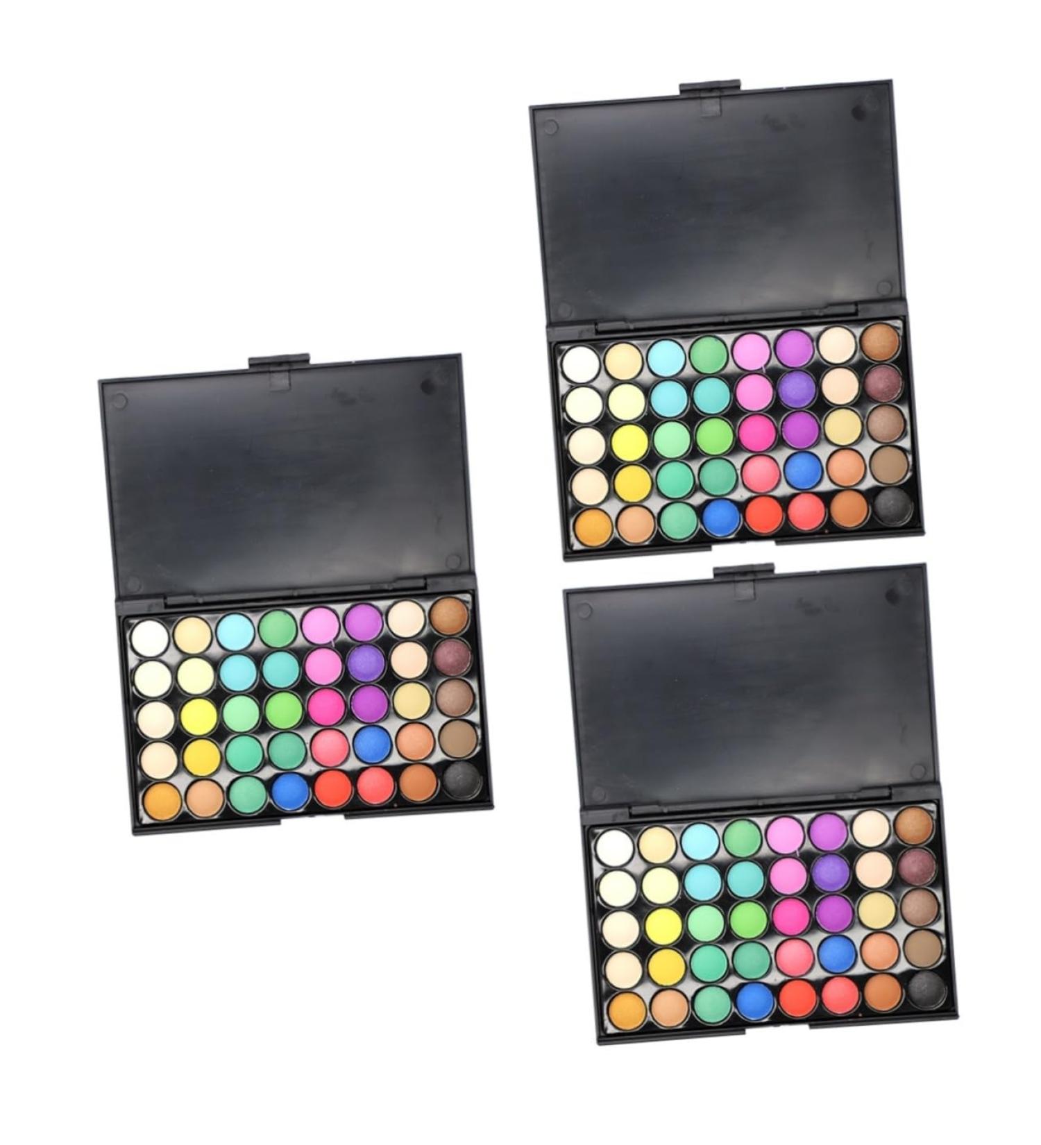 FRCOLOR 3pcs 40 Combination Cosmetic Makeup Colors Shadow Pallet Eye 1 count (Pack of 1) As Shownx3pcs - Buy Online on GoSupps.com