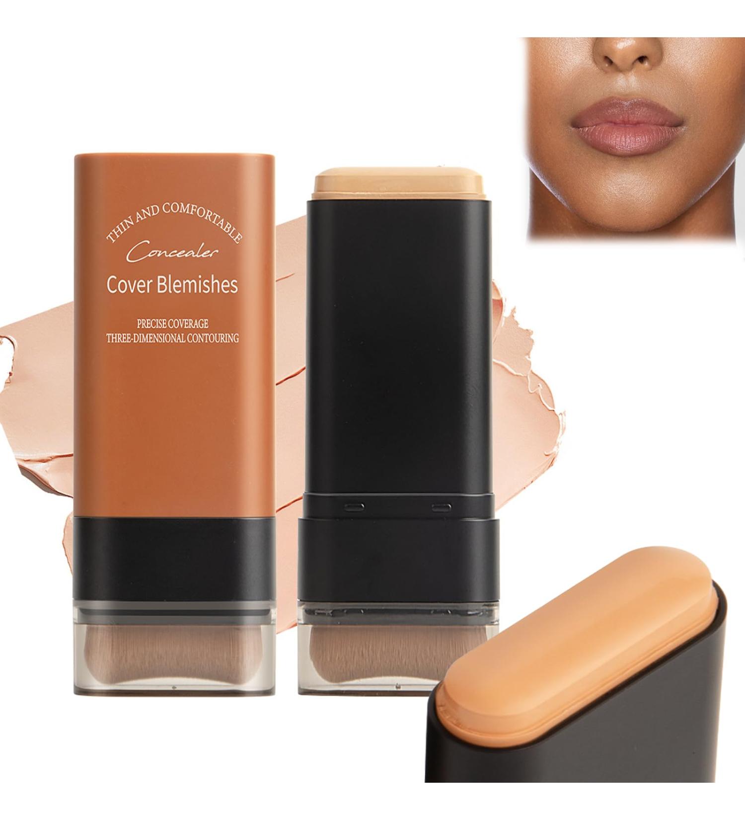 Cooklesa Hydrating Lightweight Foundation Stick with Brush Korea Flawless Eraser Foundation Stick Multiuse Foundation Stick Makeup Lightweight Foundation Stick Makeup Built-In Foundation Brush (#5 1) #5 1 count (Pack of 1) - Buy Online on GoSupps.com