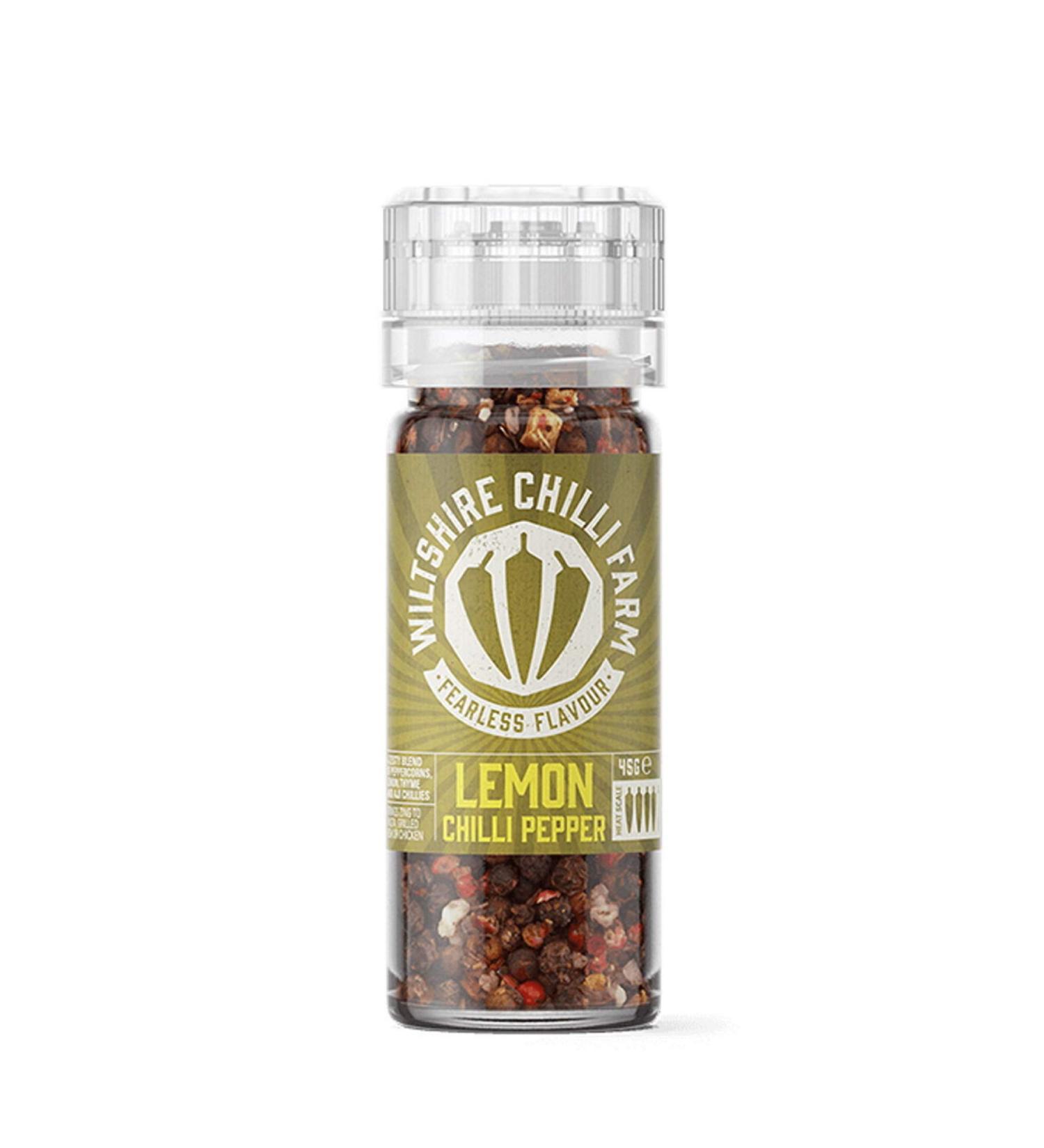 Wiltshire Chilli Farm Lemon Chilli Pepper with Grinder 45g
