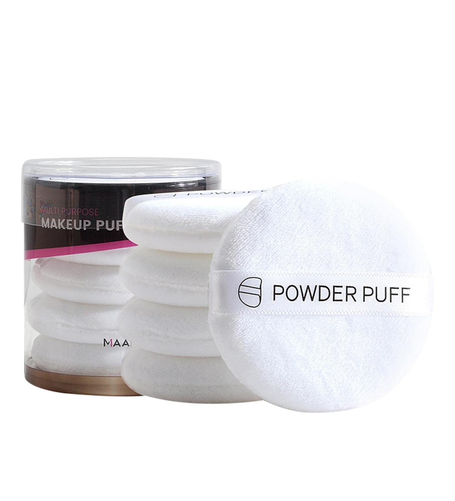 Buy Hudhow's Powder Squad Pads - 5 Soft Washable Fluffy Powder Puffs for Loose Powder Makeup & Blush | International Shipping Available - Buy Online on GoSupps.com