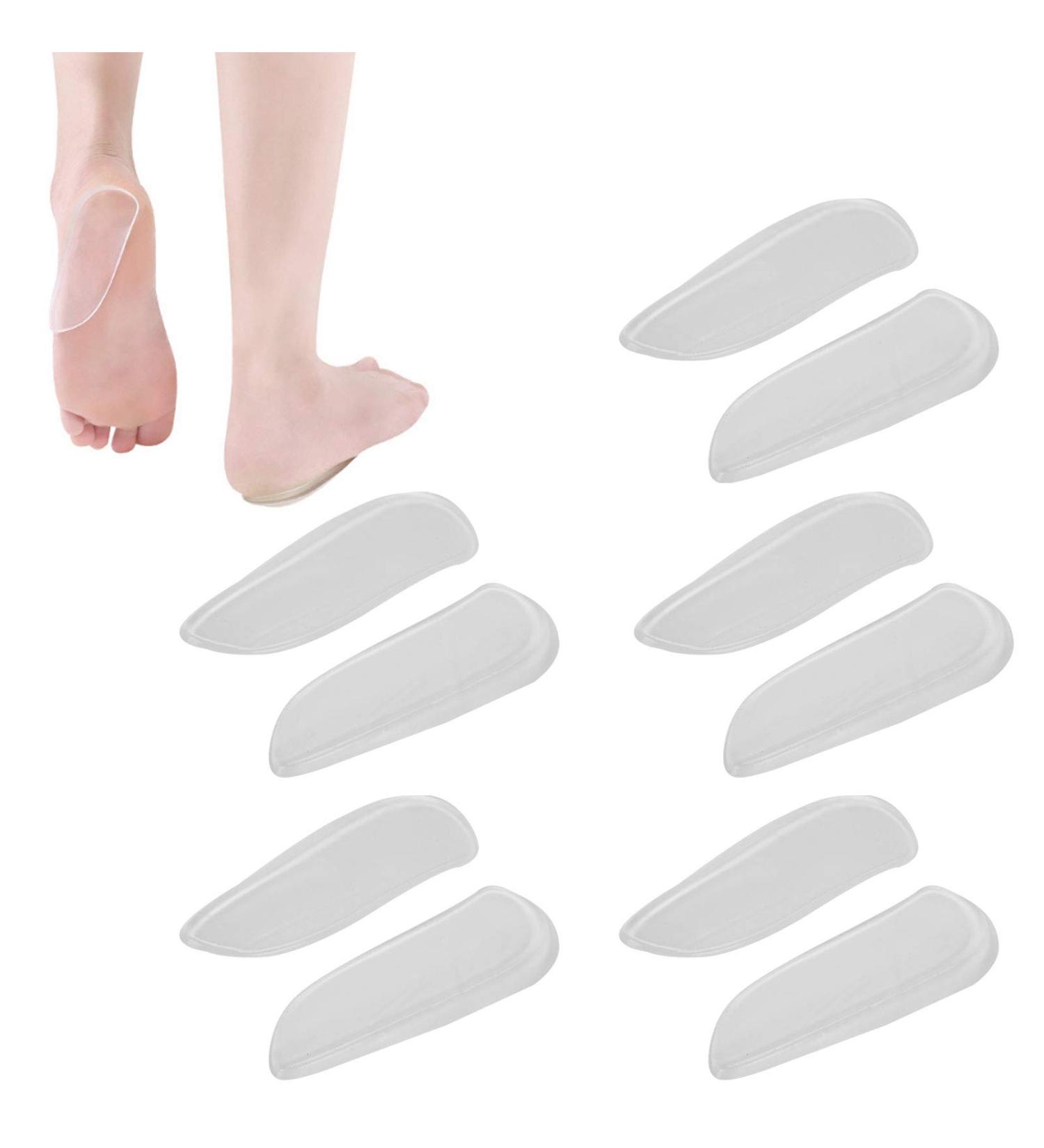 Heel Wedge Inserts - 5 Pairs of Silicone Orthopedic Gel Heel Protectors for Ultimate Comfort - Buy Online on GoSupps.com