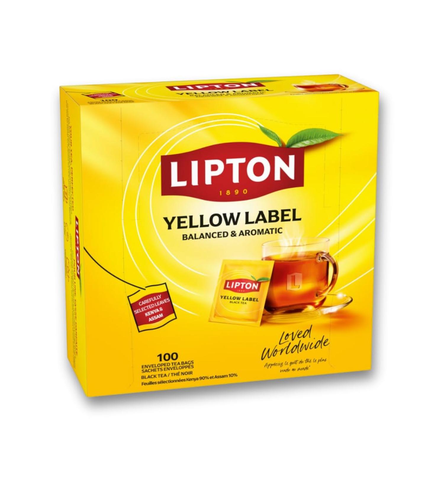 Lipton Th Noir Yellow Label 100 unit s Th vert 100 Unit (Lot de 1) - Buy Online on GoSupps.com