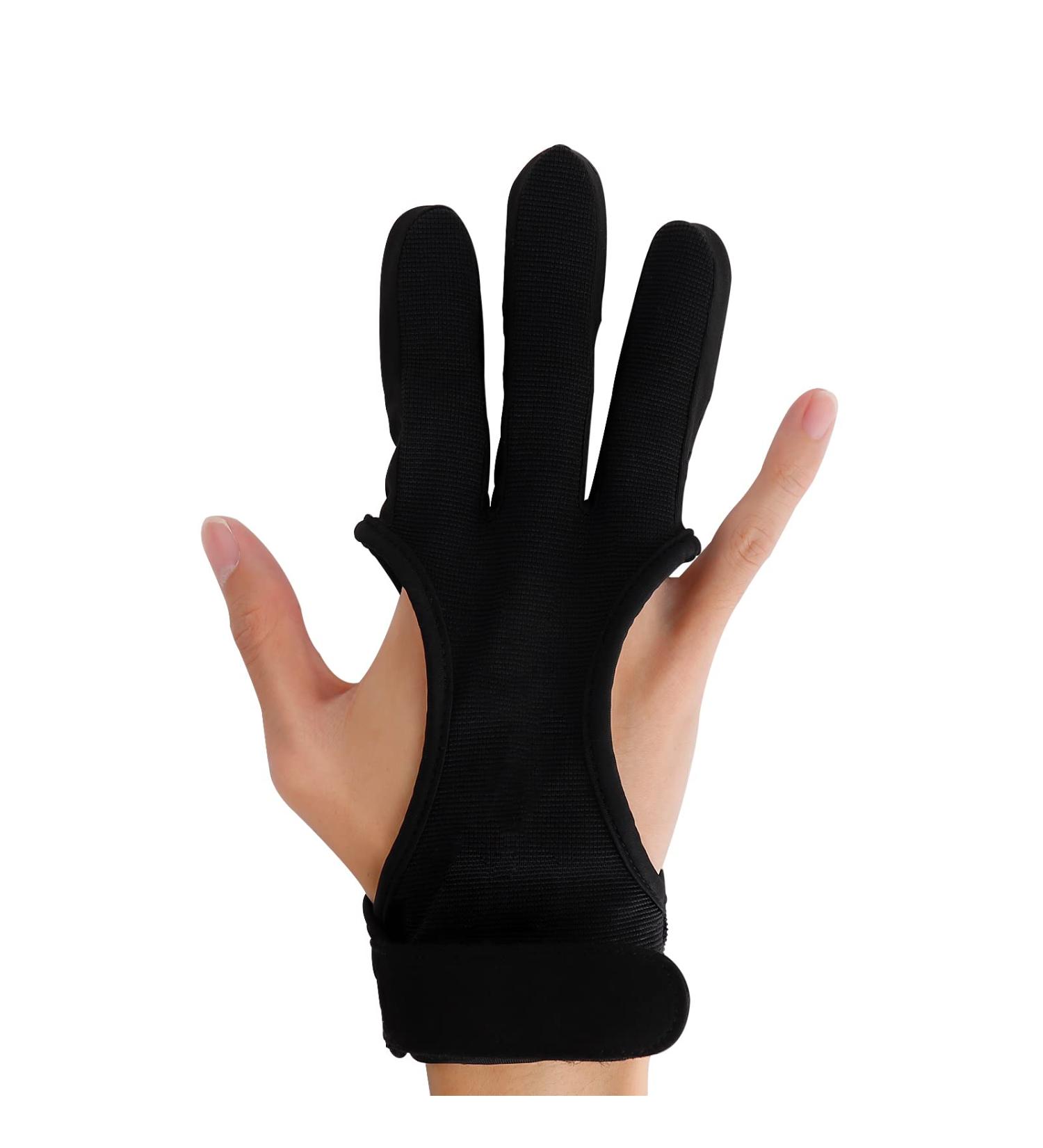Archery Gloves  IEKEDOI Three Finger Protector Archery Accessories Large - Buy Online on GoSupps.com
