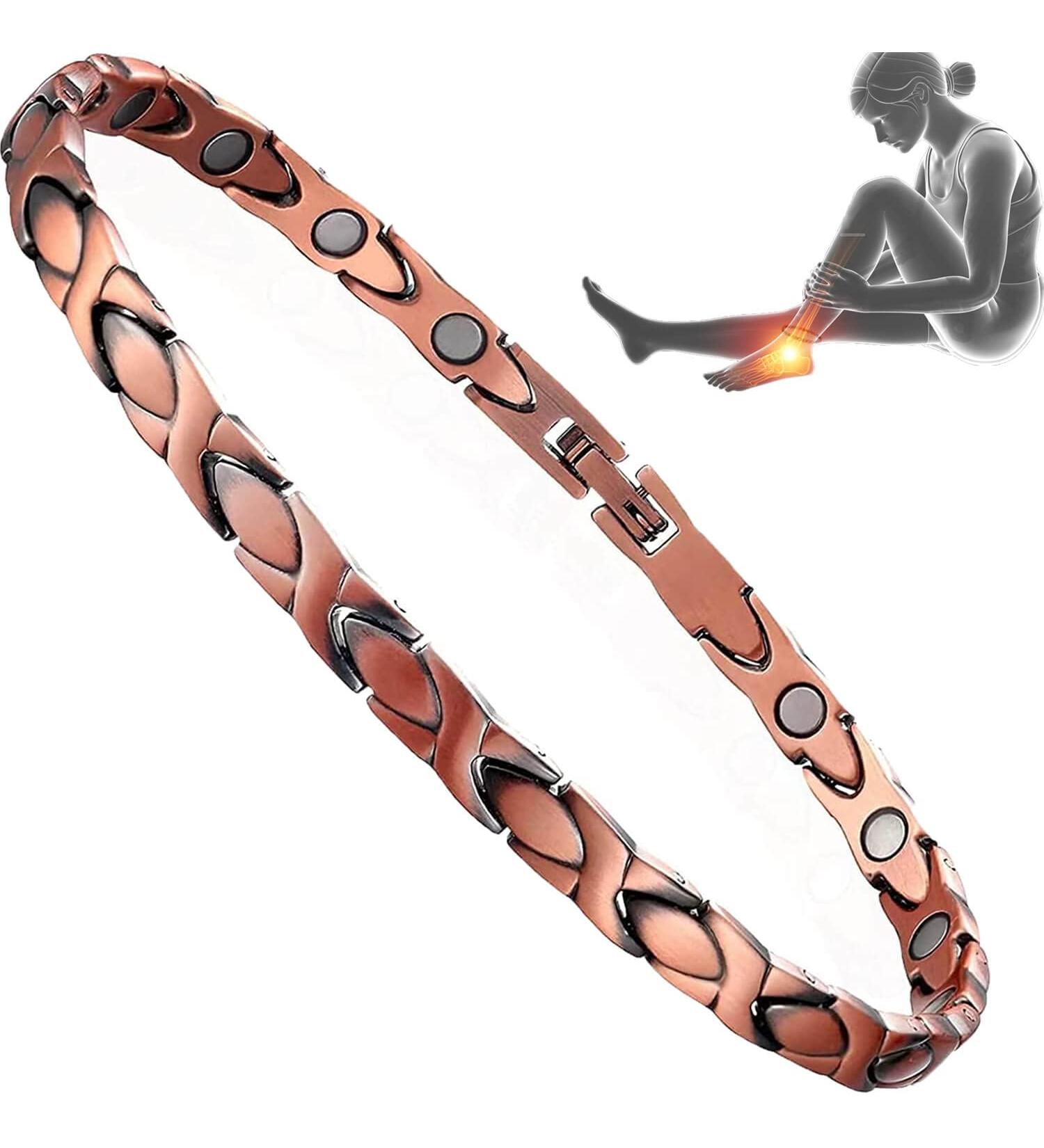 Shop Copper Magnetic Bracelet & Anklet for Women | Adjustable Magnetic Copper Jewelry - Buy Online on GoSupps.com