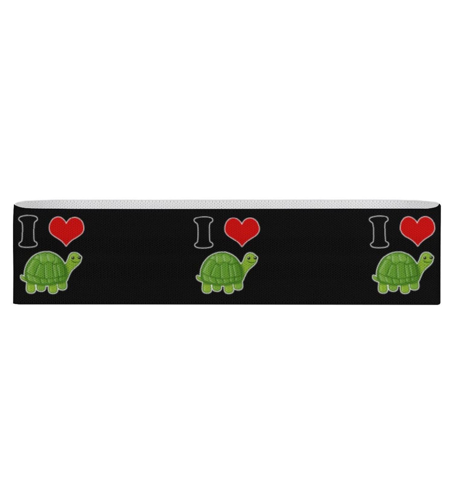 I Love Turtles Resistance Bands | Non-Slip Leg & Booty Yoga Straps for Workouts & Physical Therapy - International Shipping - Buy Online on GoSupps.com