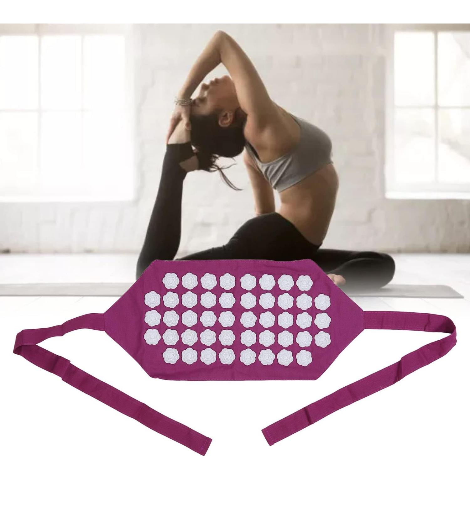 Acupressure Belt for Stress Relief | Cotton Fabric Support for Back Pain | Flower-Shaped Acupuncture Massage Mat & Headband - Buy Online on GoSupps.com