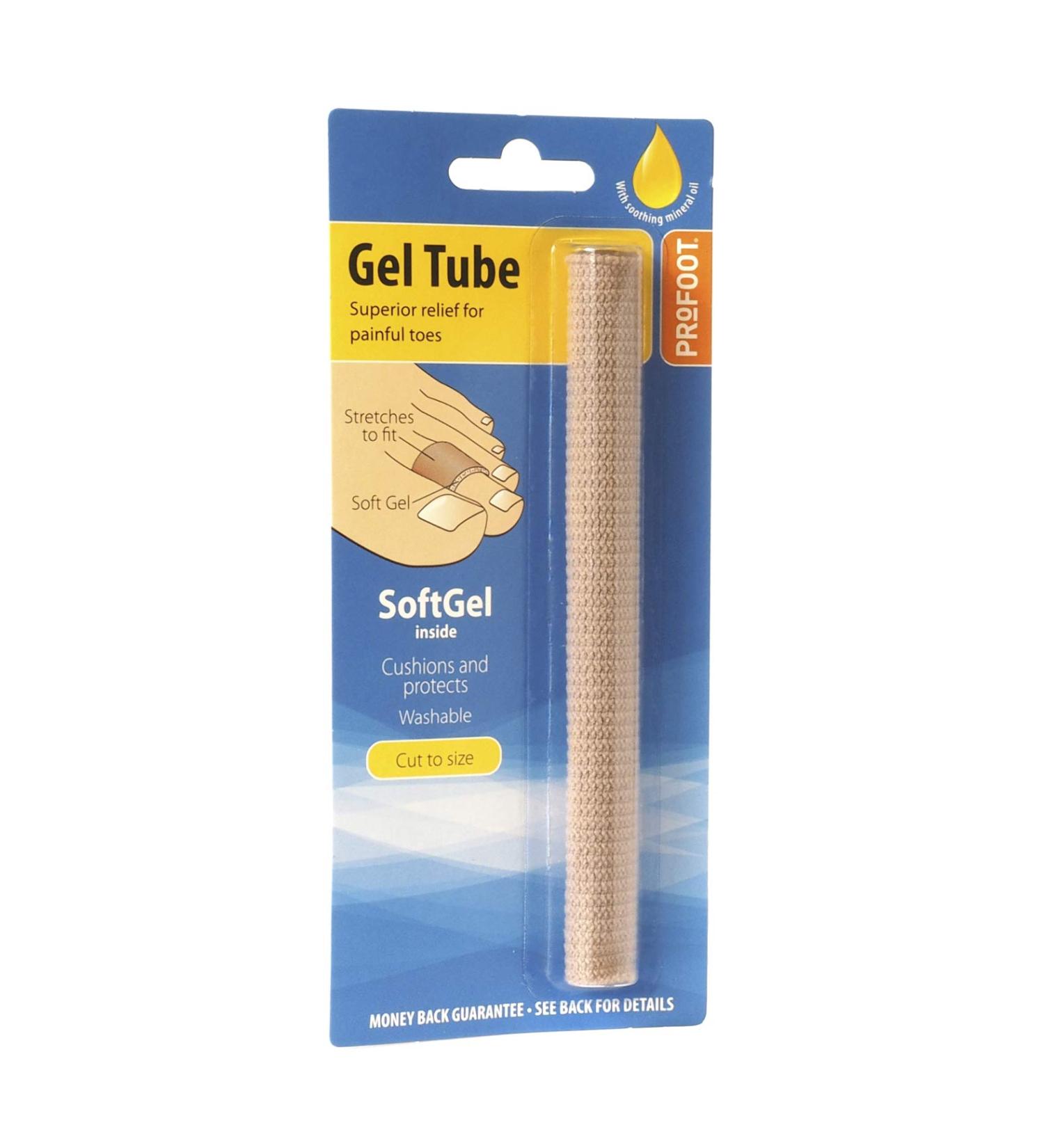 Profoot Softgel Tube for Toes -Cuttable Toe Tubes - Relieve discomfort from Footwear Corns calluses and Sore Toes