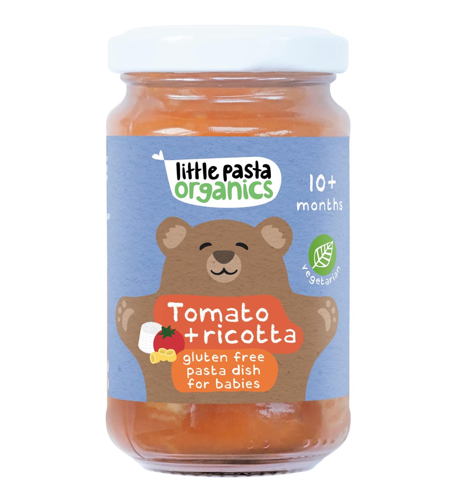 Little Pasta Organics Tomato & Ricotta Baby Food 180g | Gluten Free Pasta - Buy Online on GoSupps.com