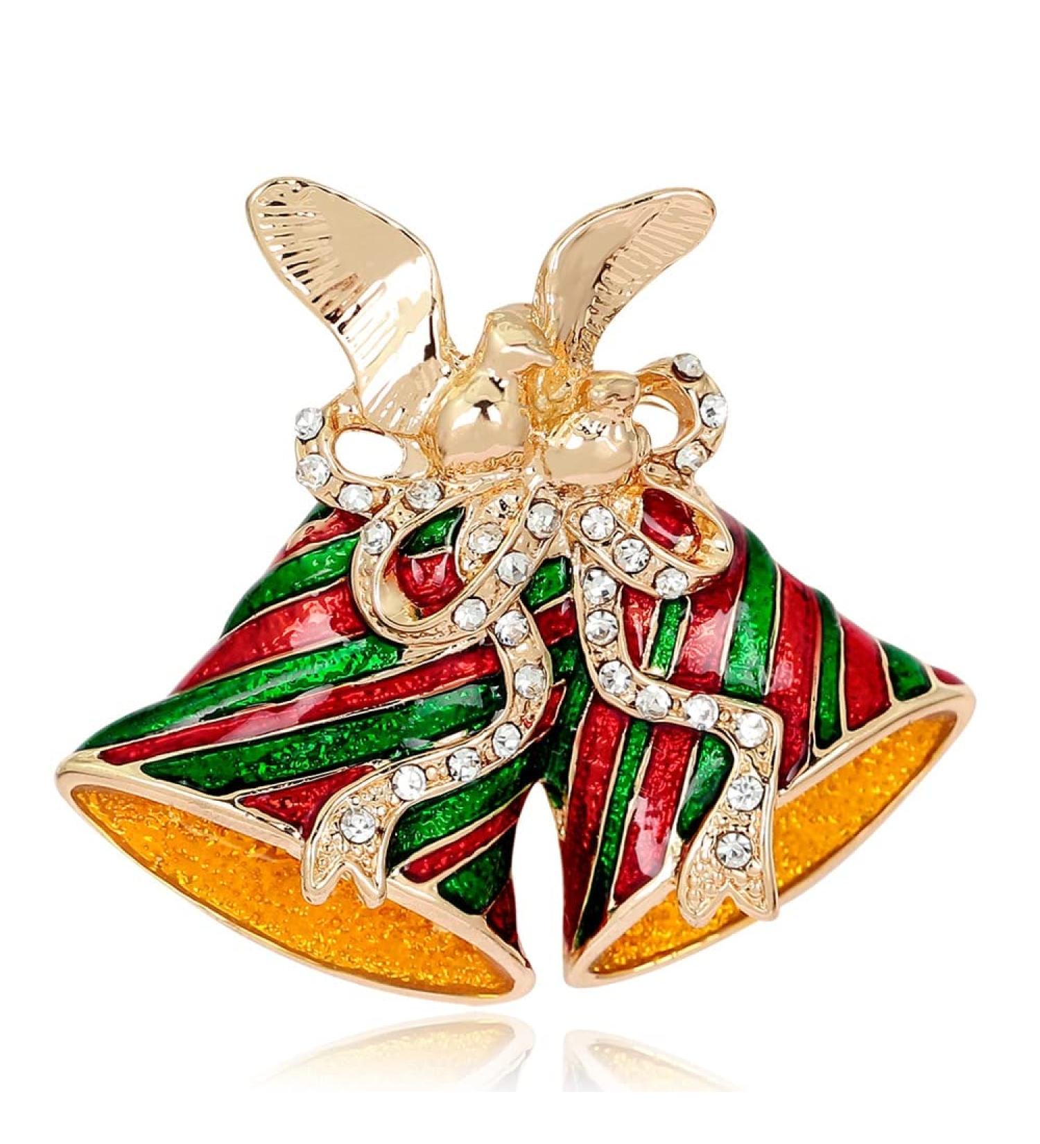 Pin Jewelry Gifts for Women Cute Inlaid Rhinestone Christmas Brooches for Women Creative Colorful Boots Snowman Pins Party Accessories Sweater Jewelry Brooches & Pins - Buy Online on GoSupps.com