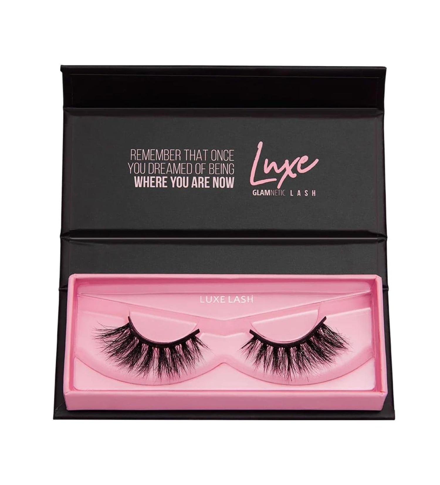 Magnetic Eyelashes - Luxe Lash | Reusable Faux Mink Fiber Lashes | Natural Look Comfortable Long Cat Eye Style | Up to 60 Uses - Buy Online on GoSupps.com