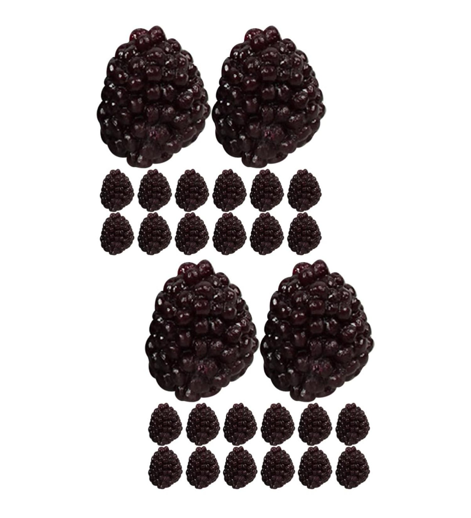 HEMOTON 40 Pcs Simulation Fruit Model Raspberries Models Fake Fruit Artificial Raspberry Simulated Fruit Adornment Imitation Fruit Ornaments Toy Wild Strawberries Pvc Child - Buy Online on GoSupps.com