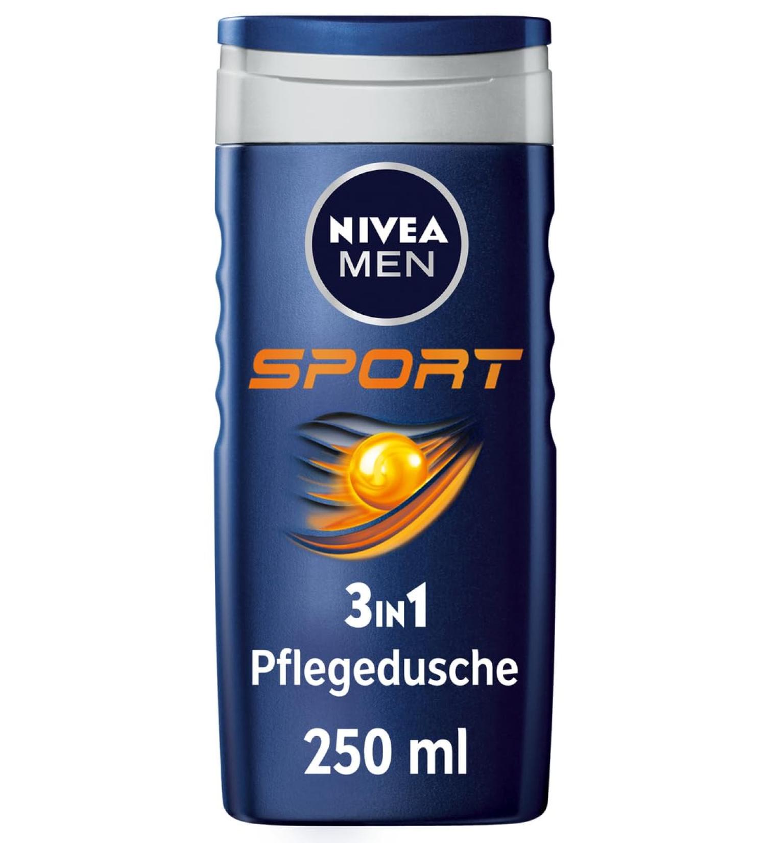 Buy Nivea Men Sport Shower Gel 250 ml - pH Skin-Friendly Vitalizing Fragrance & Mineral-Rich Formula for Body Face & Hair - New Version - Buy Online on GoSupps.com