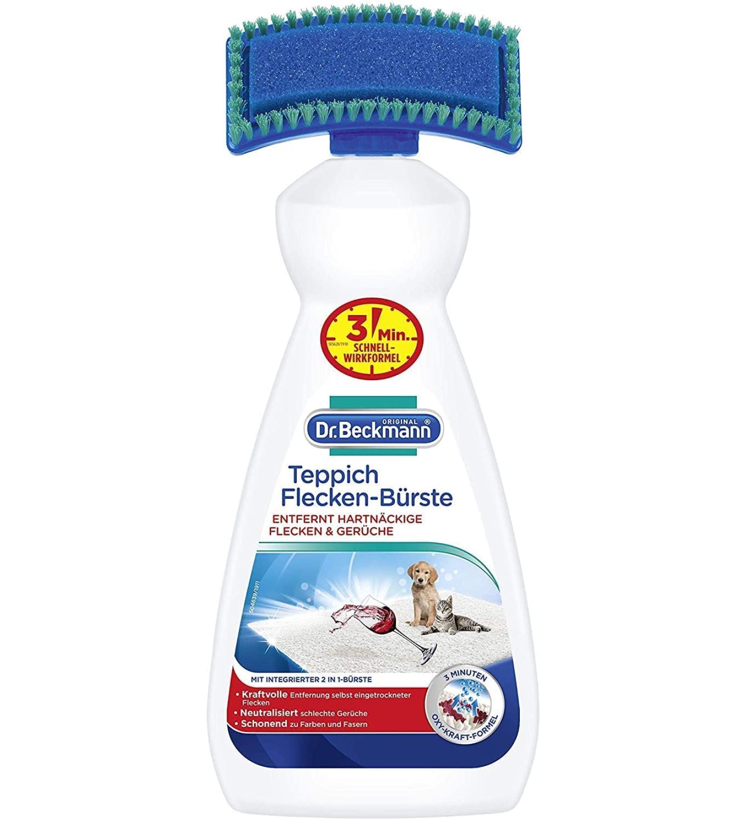 Dr. Beckmann Carpet Spots Brush - Powerful Stain & Odor Remover | 650ml with Brush Applicator | International Shipping Available - Buy Online on GoSupps.com