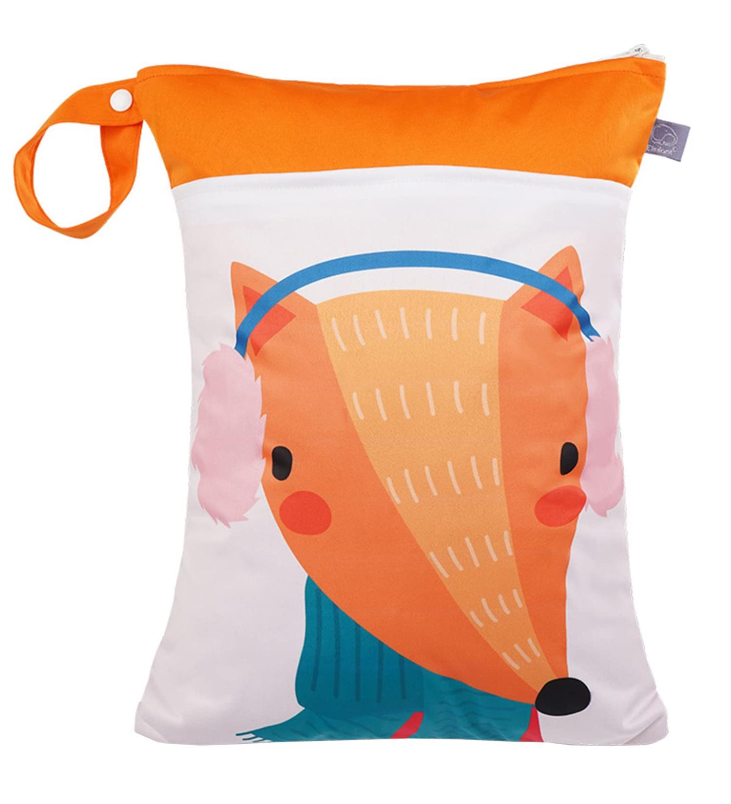 Seaur Naspasche Kita Large Dry Wet Bag - Waterproof Washable Reusable Baby Diaper Organizer for Travel Sports & Pool | 30x40cm - Buy Online on GoSupps.com