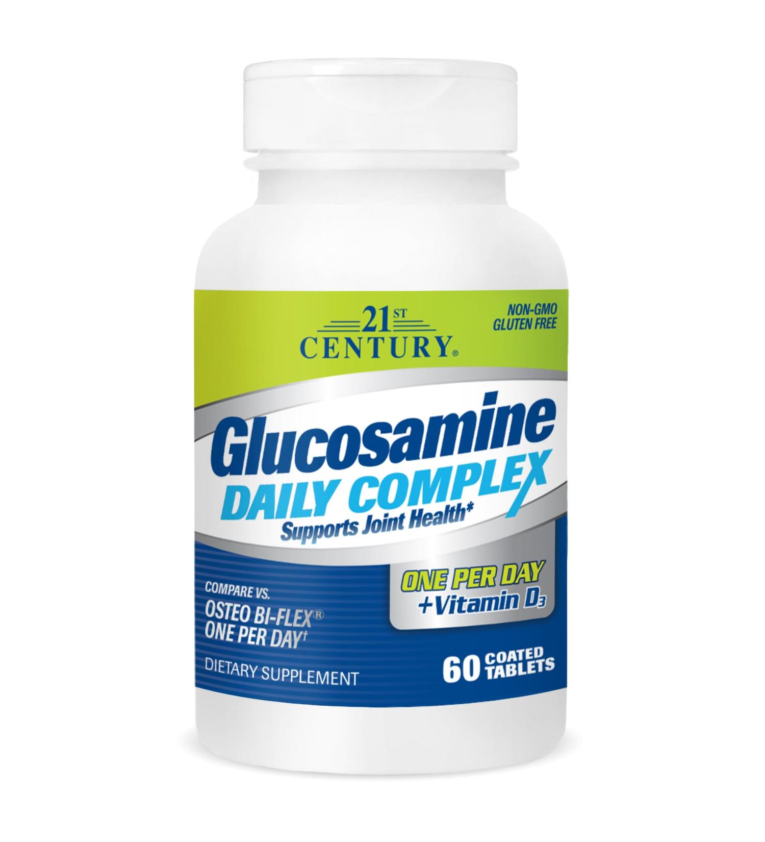 21st Century Glucosamine Daily Complex Plus D Tablets 60 Count (27708) Unflavored 60 Count (Pack of 1) - Buy Online on GoSupps.com
