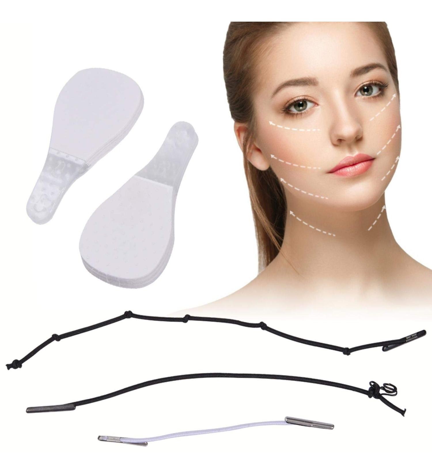 40 Pieces Face Lifting Patch | Instant Neck Tapes for V-Form Lift & Skin Tightening - Shop Now! - Buy Online on GoSupps.com