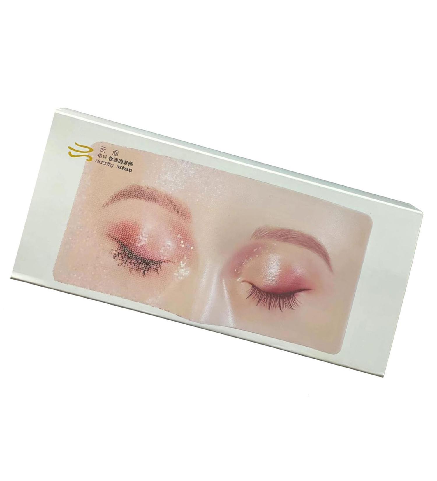 3D Makeup Practice Face Board Makeup Artist Board Reusable Silicone Full Face Practice Eyelash Eye Shadow for Beginners Girl's Gift - Buy Online on GoSupps.com