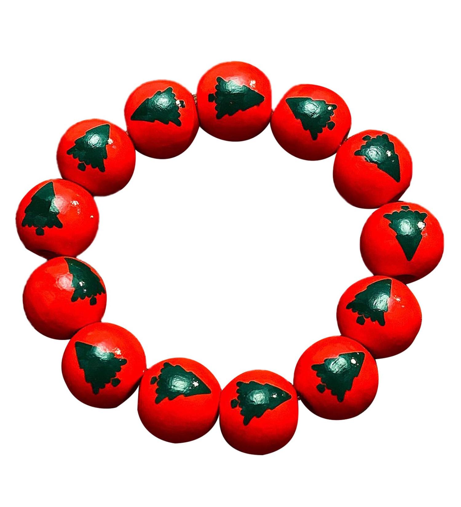 VSILAY LIANXUE Halloween Wood Pearl Bracelet - Fashionable Wrist Jewelry for Women & Girls | Perfect for Horror Parties with Pumpkin & Spider Web Design - Buy Online on GoSupps.com