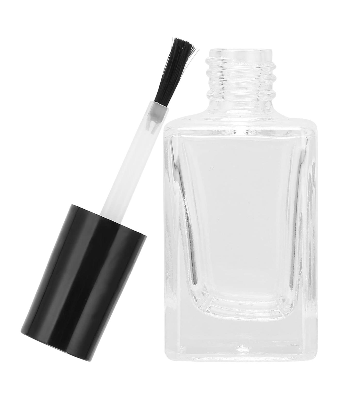 Nail Polish Bottle - 2.7 x 1 Inch Clear Glass Container - Perfect for Nails | International Shipping Available - Buy Online on GoSupps.com