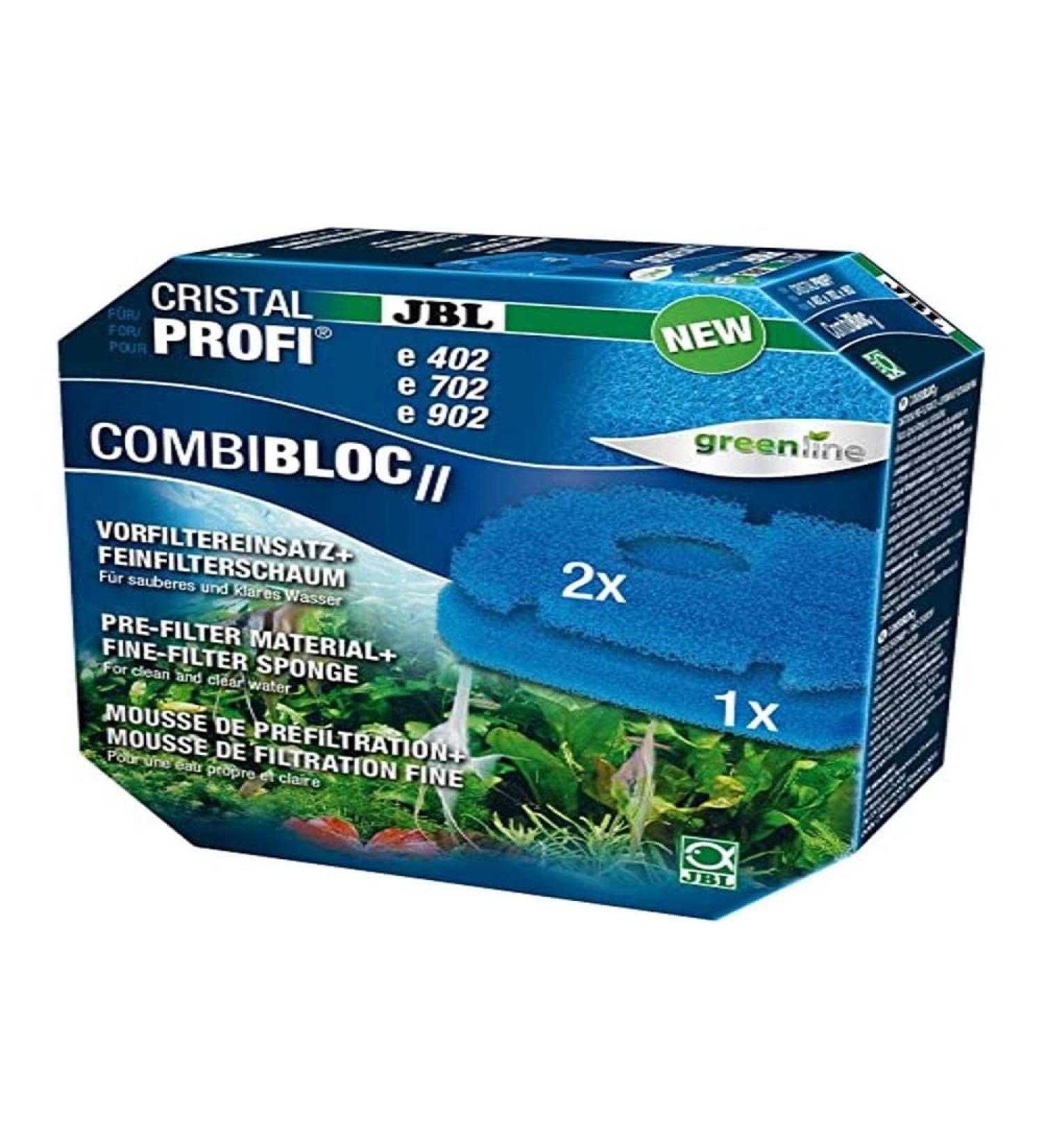 JBL CombiBloc II Cristalprofi E 6028800 pre-filter insert and fine filter foam for Cristalprofi E402/E702/E902 3 filter inserts for E4/7/901-2