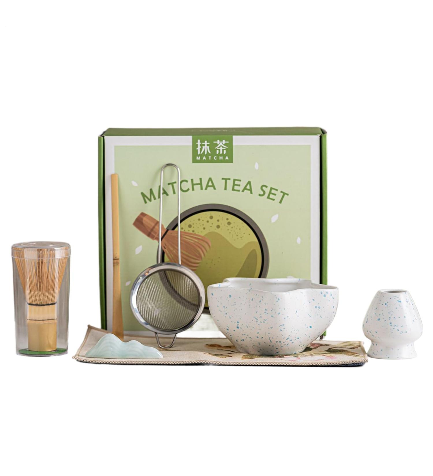 Kit Pr paration Matcha | Accessoires Traditionnels Matcha | Set C r monie avec Cuill re | Pour Relaxation Yoga Massage la Maison - Buy Online on GoSupps.com