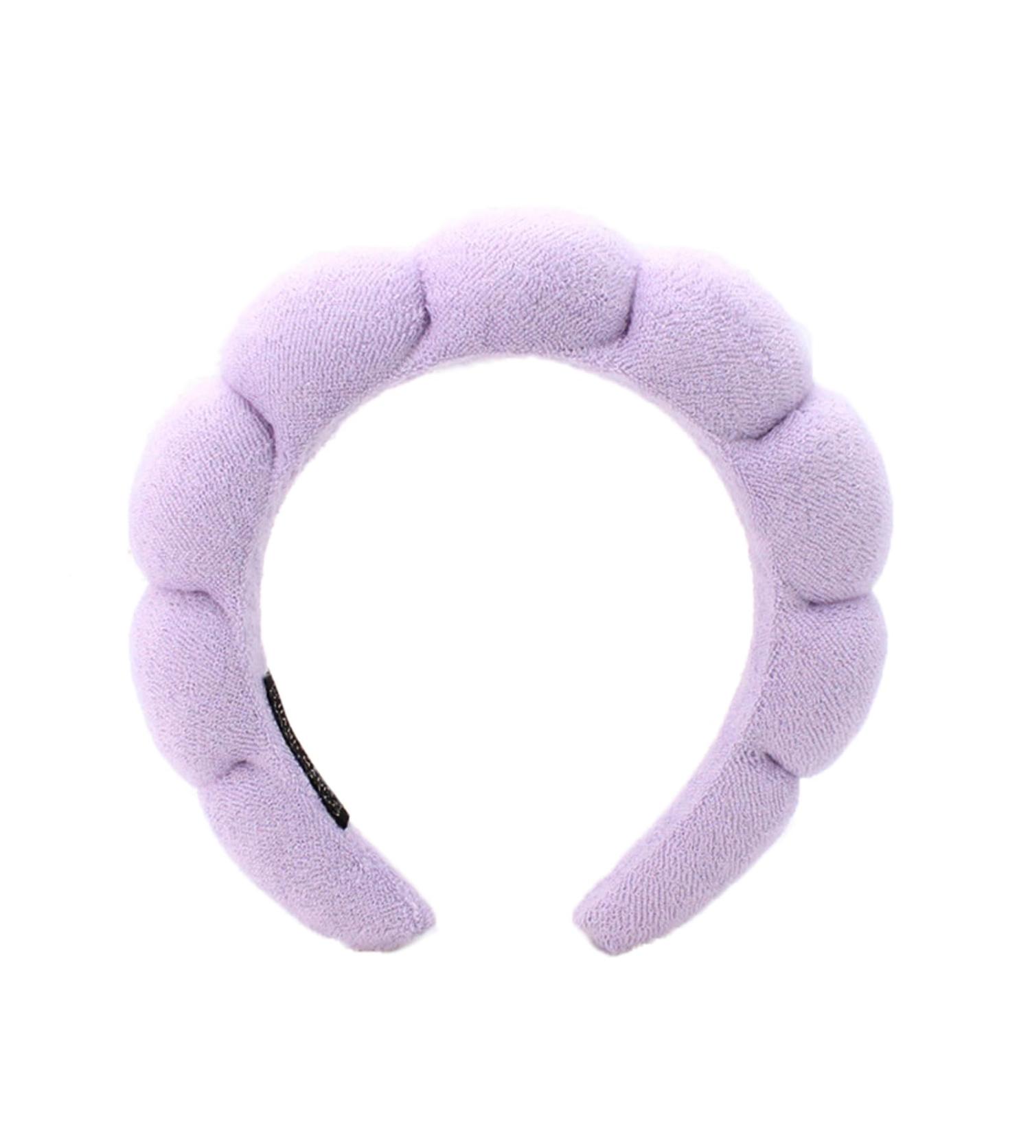 Purple Ycfish Puffy Makeup Headband for Women - Sponge & Terry Cloth Spa Headband for Skincare, Face Washing, Makeup Removal, Shower, and Facial Mask - Buy Online on GoSupps.com