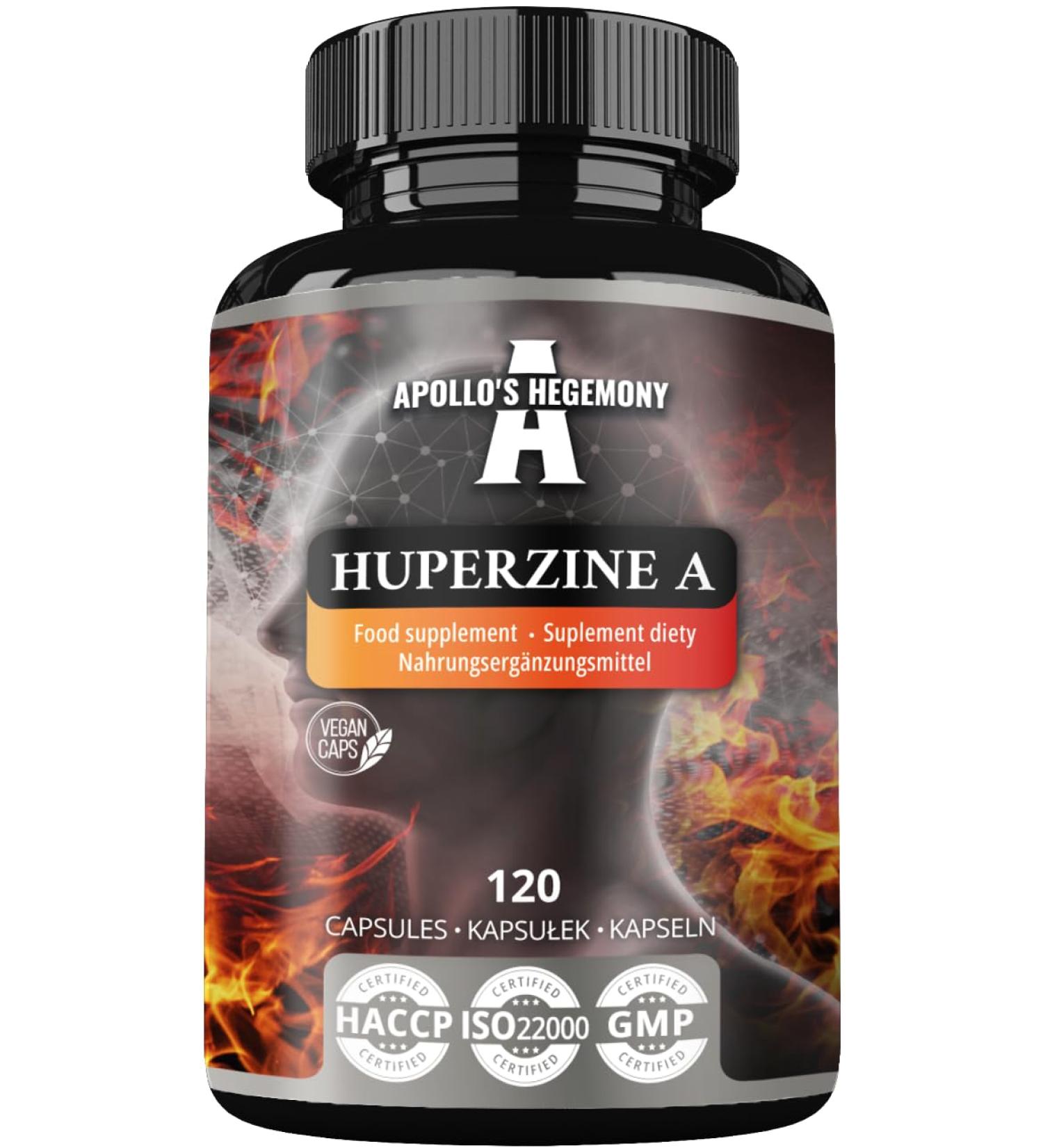 Huperzine A 200 mcg dans chaque g lule - 120 g lules v g taliennes - 4 mois d'approvisionnement pour le soutien cognitif - Huperzia serrata Extract - Diet Supplement by Apollo's Hegemony - Buy Online on GoSupps.com