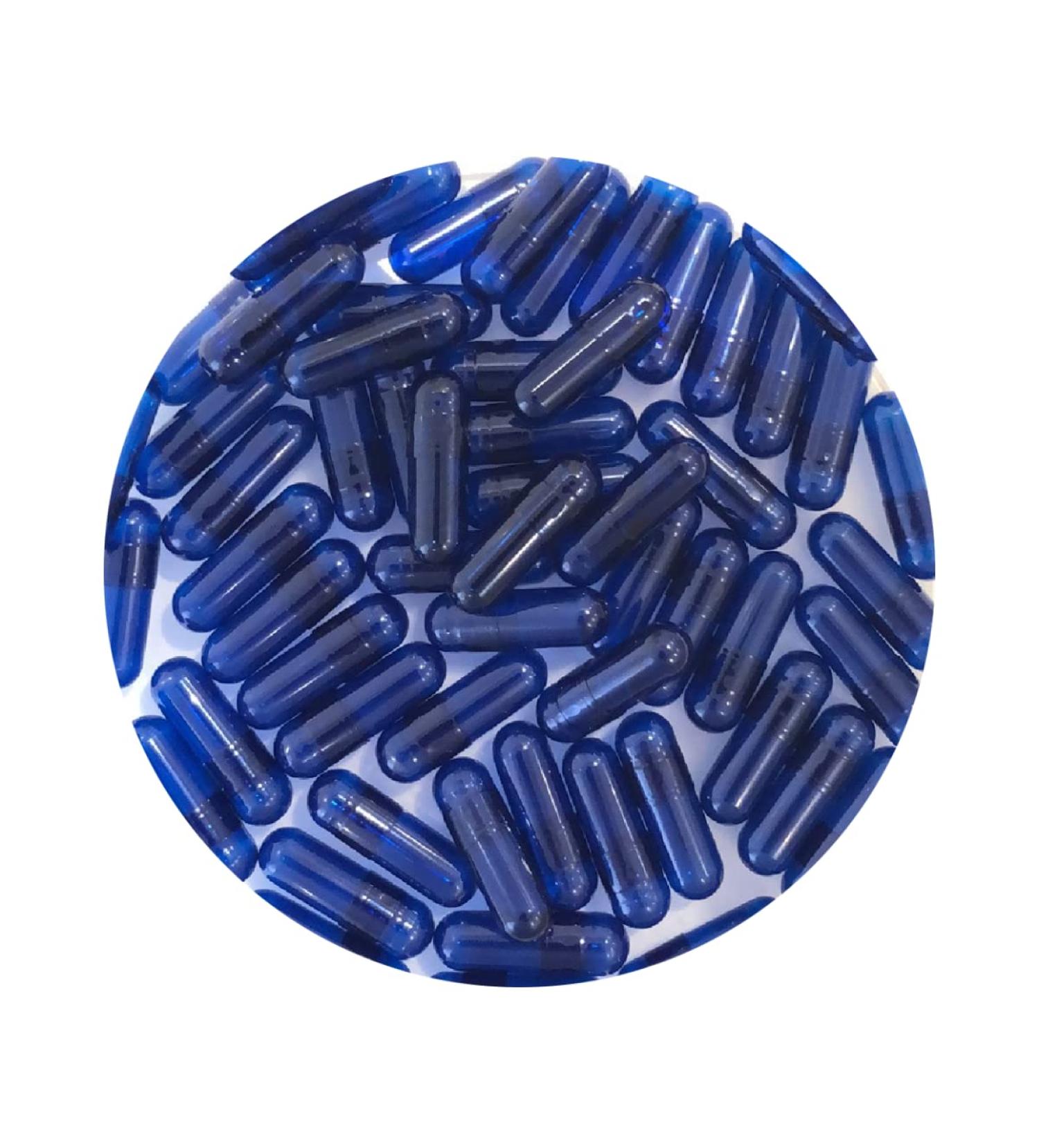 DR T&T HEALTH UK LTD DR T&T Gelatin Capsules Size 0 - Light Blue (Pack of 100)