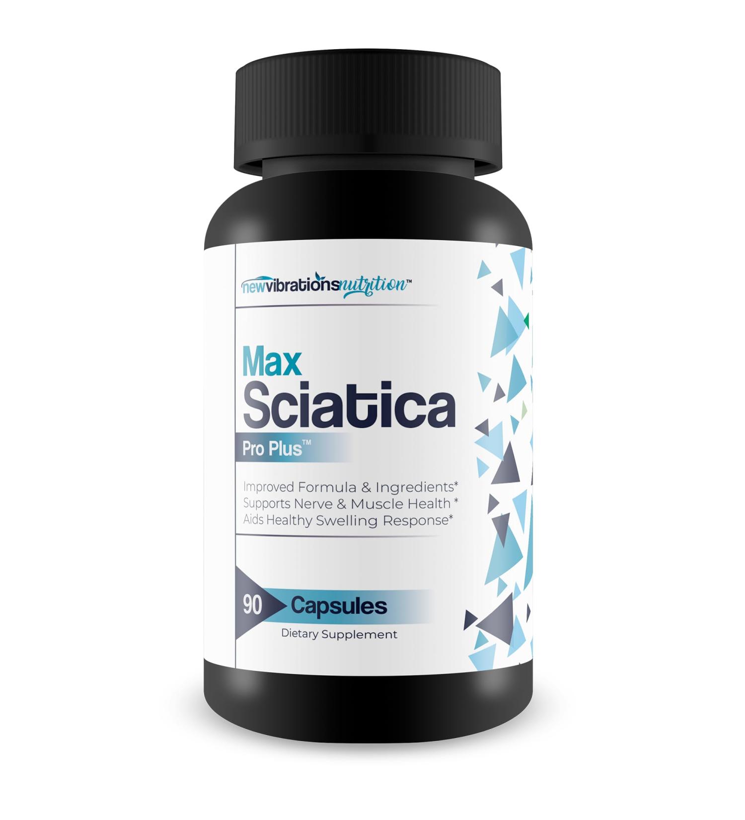 Max Sciatica Pro Plus - Our Best Sciatic Nerve Relief Supplement for Full Nervous System Support - Made with Turmeric Vitamin D Vitamin C & More - Nerve Support Formula Nerve Support Supplement - Buy Online on GoSupps.com