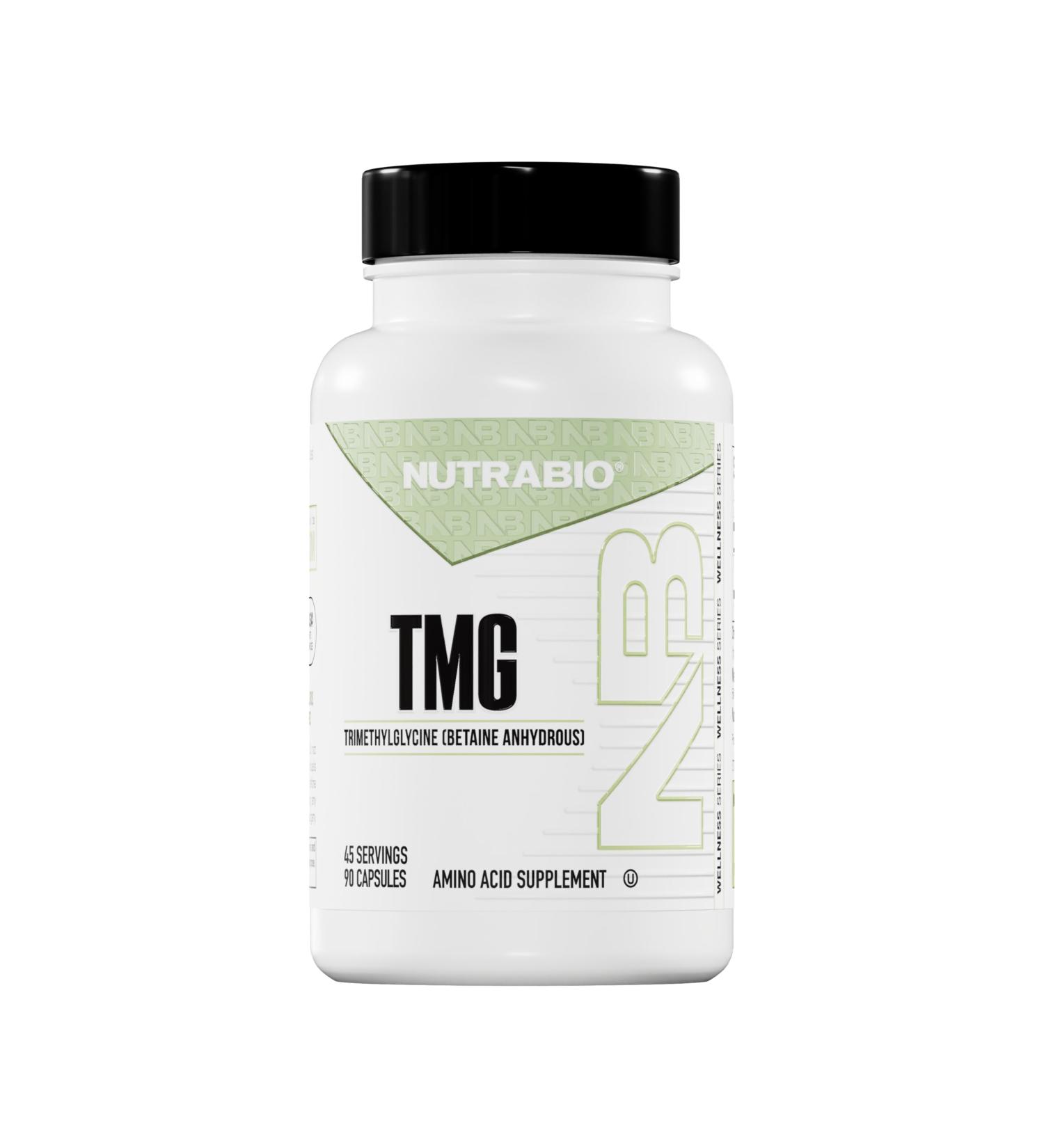 NutraBio TMG Supplements Betaine Anhydrous 500mg Capsules Trimethylglycine Homocysteine Support 90 Count (Pack of 1) - Buy Online on GoSupps.com