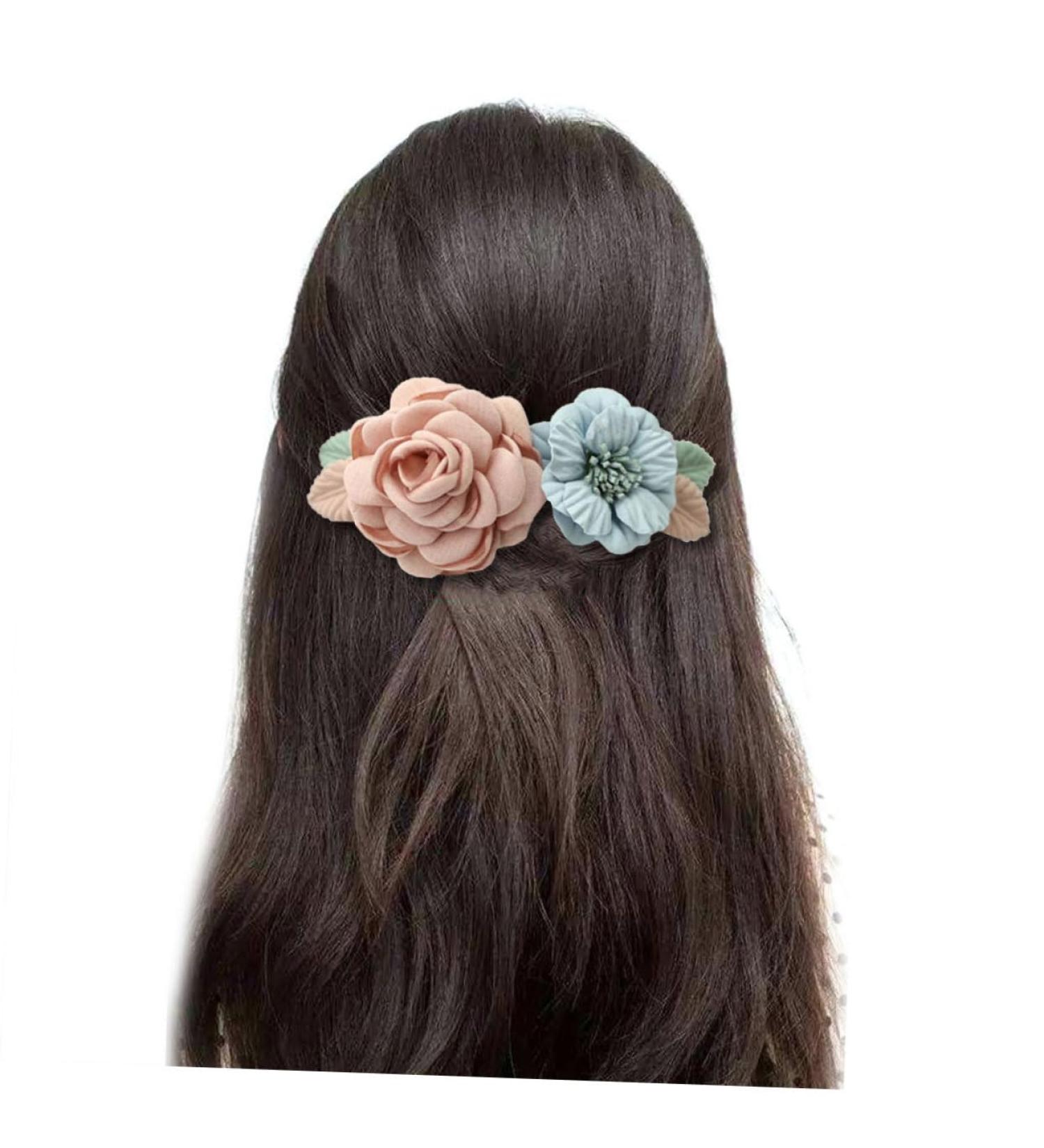 DOITOOL Flower Hairpin Flower Hair Clips for Women Teasing Combs for Women Barrettes for Women Bridal Hair Clip Women Hair Comb Tiara Women Headdress Miss Hair Dryer Lady - Buy Online on GoSupps.com