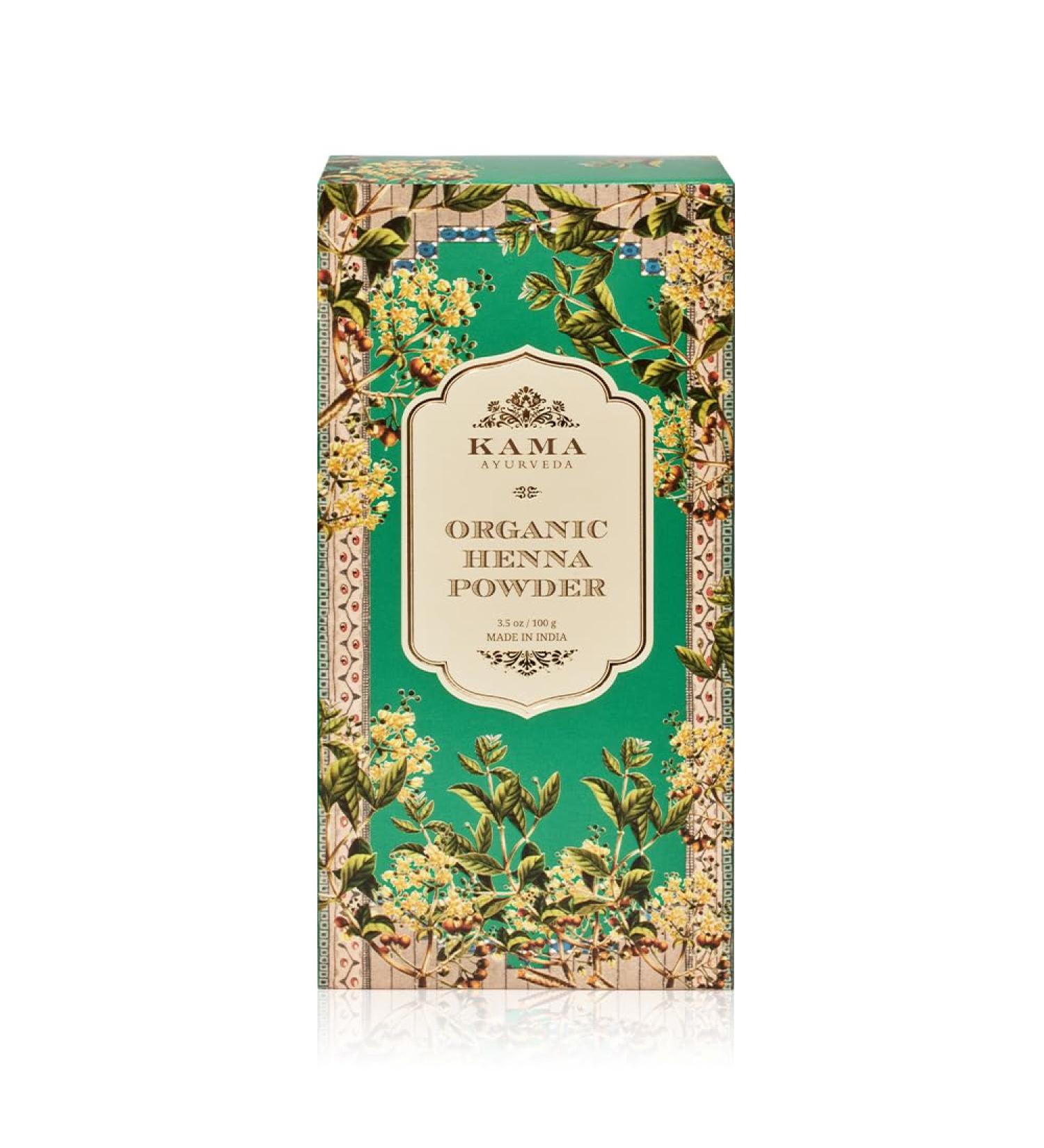 Kama Ayurveda 100% Organic Henna Powder 100g - Buy Online on GoSupps.com