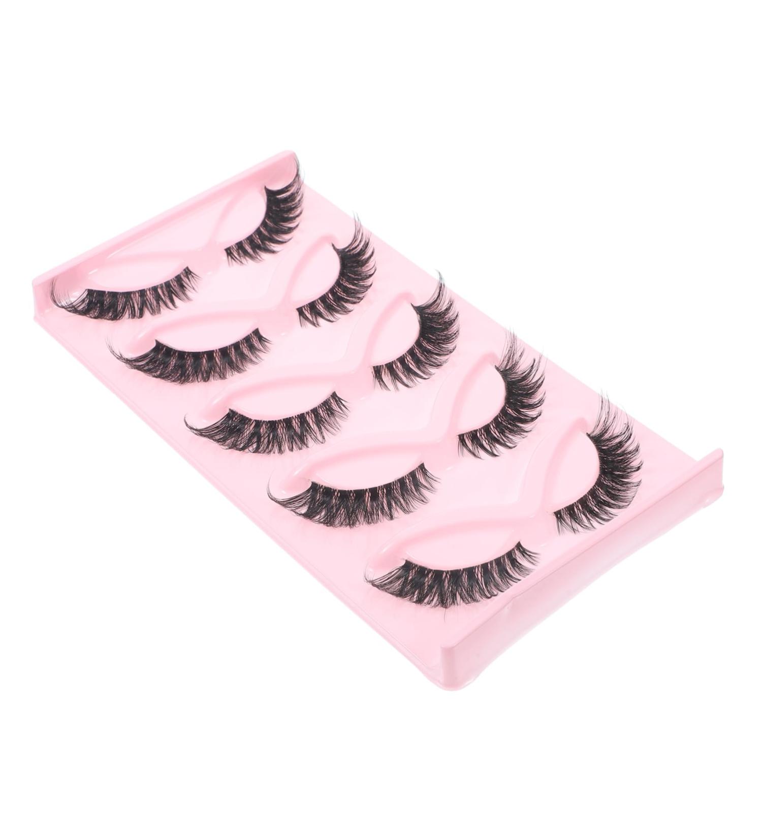 Beaupretty 5 Pairs fake eyelashes false lashes false eyelash bulk lashes eyelashes natural look eye lashes bulk lash strips lashes in bulk lashes bulk make up artificial fiber extend - Buy Online on GoSupps.com
