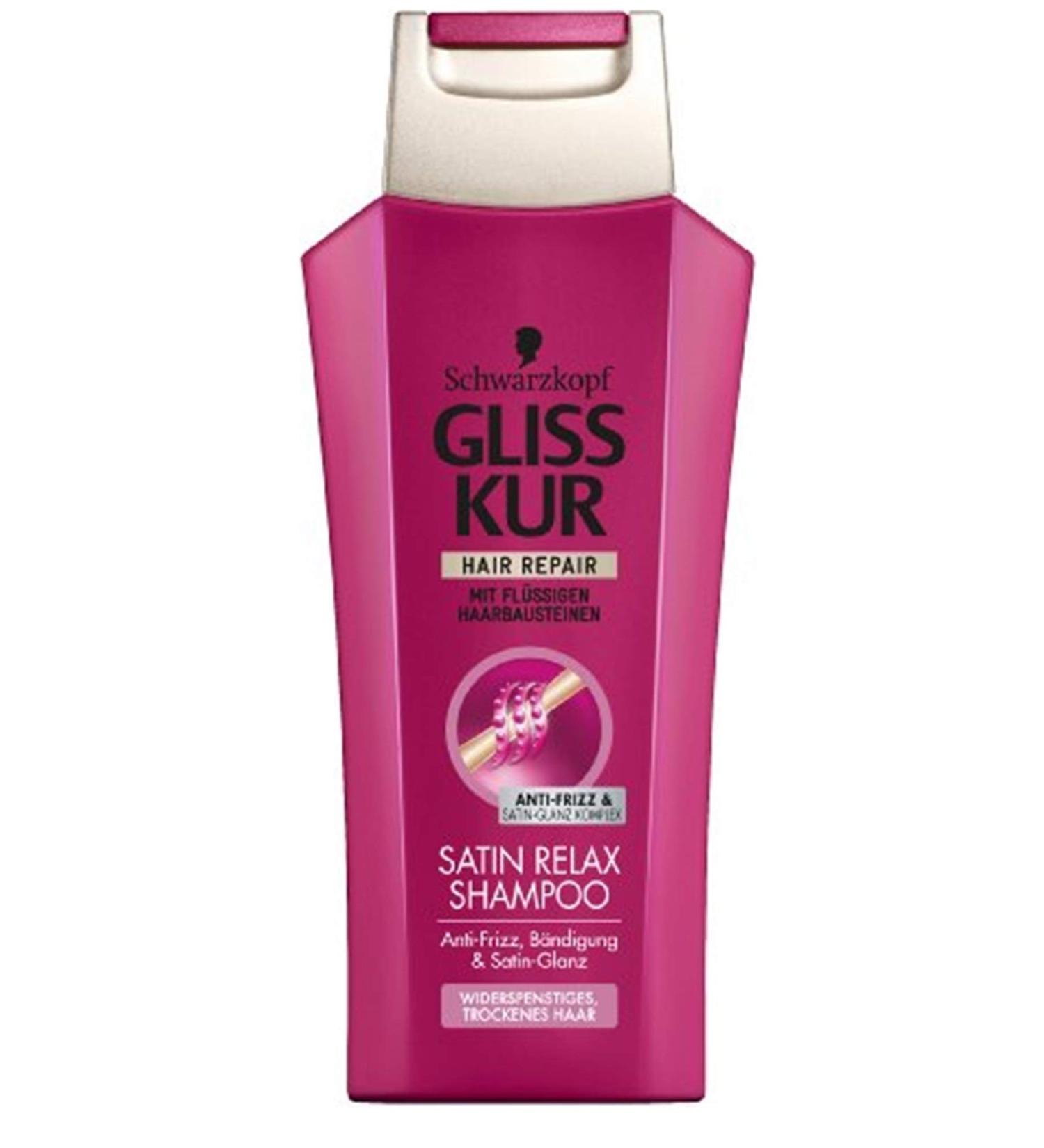 Gliss Kur '3 x Gliss Kur "Satin Relax" Shampoo for loose dry hair 250 ml