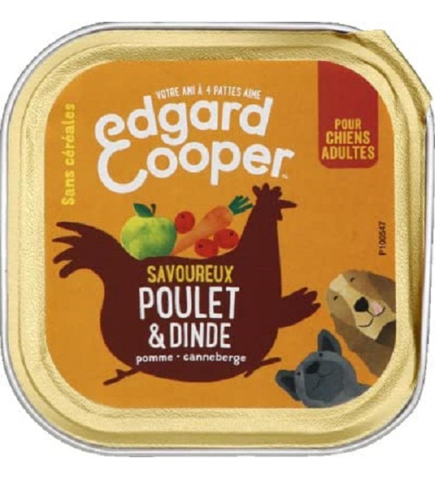 EDGARD&COOPER Adult Dog edgard & cooper Natural grain-free Chicken & Turkey - 100g tray