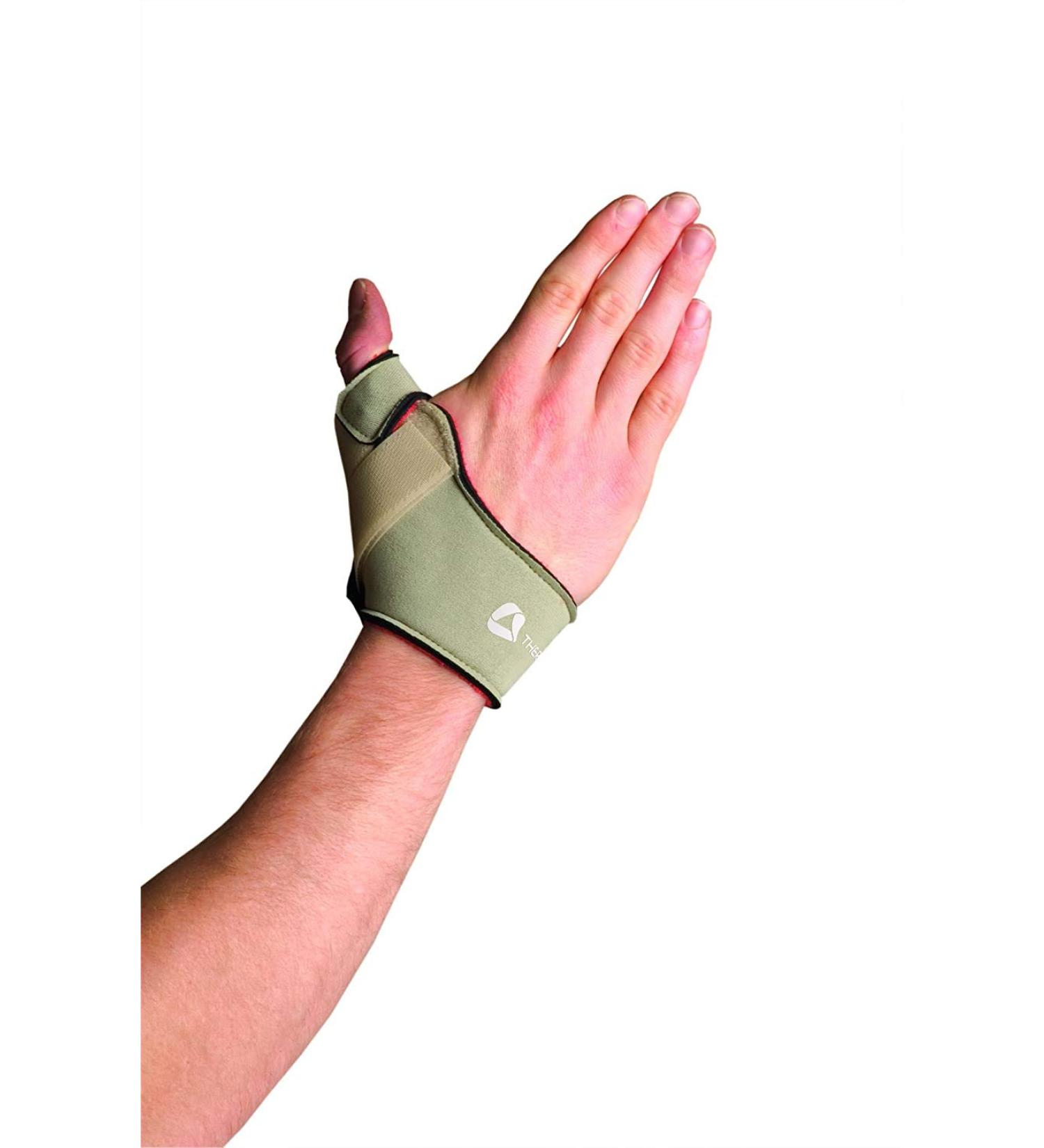 Thermoskin Flexible Thumb Splint Left Large Beige
