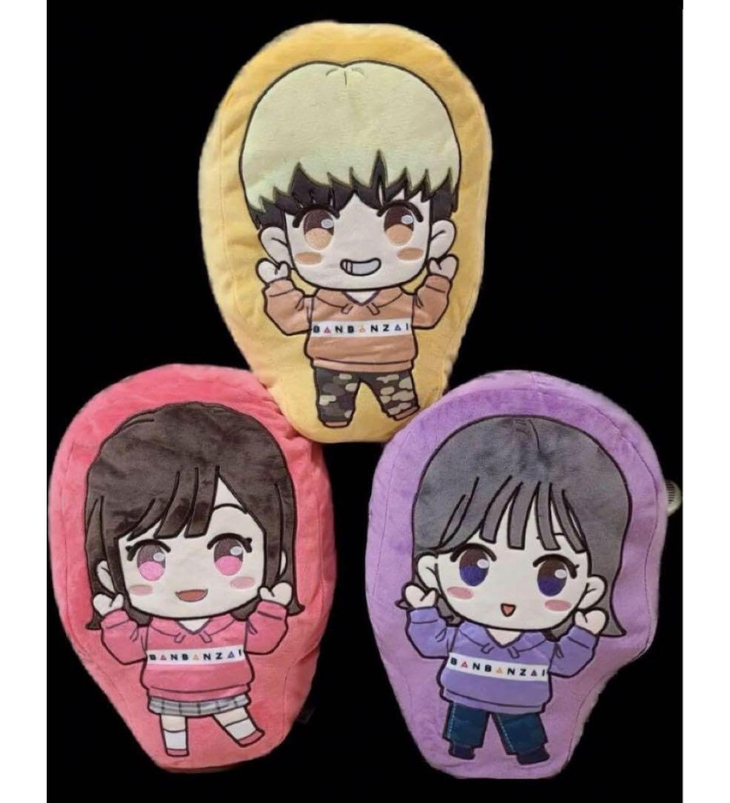Banbanzai Die Cut Cushion All 3 Types Namco Limited