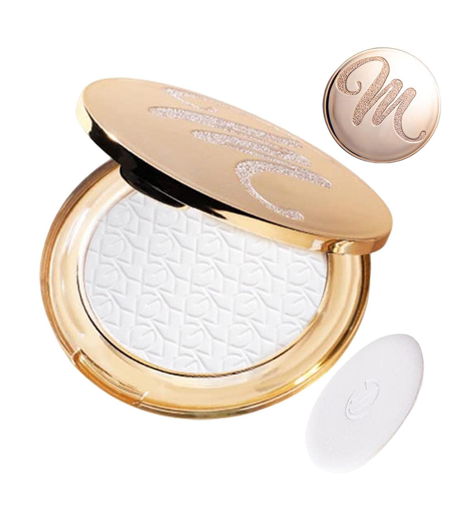 Setting Powder Makeup | Concealing Powder Makeup Powder Oil Free Long Lasting Setting Pressed Powder Makeup Waterproof & Sweatproof Concealer Finishing Powder Aezon Matte White - Buy Online on GoSupps.com