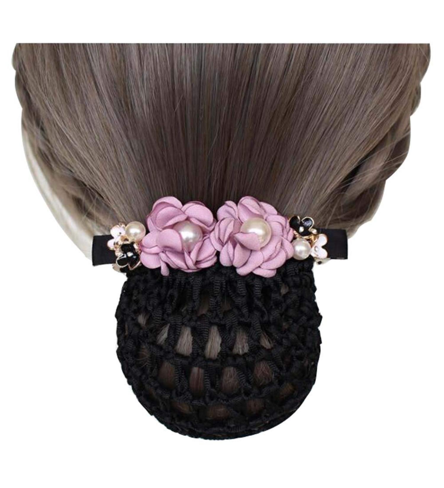 hairnets for bun hair net snoods Net hairpin hairpin hair net elegant hairpin net nurse bank stewardess flower hair net