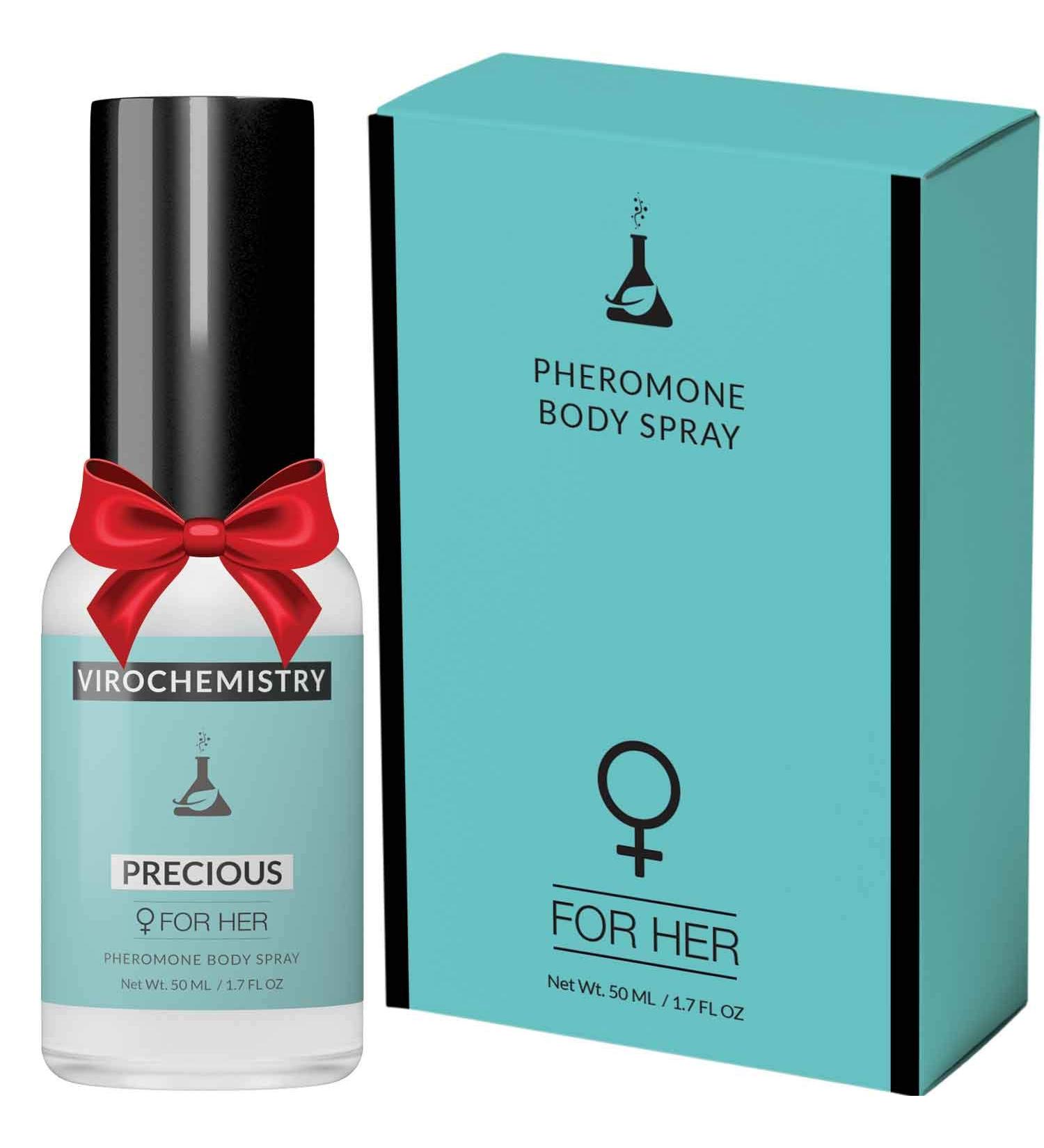 Pheromones For Women (PRECIOUS) Body Spray - Elegant Ultra Strength Organic Human Pheromones Fragrance Body Spray 50mL - Human Grade Pheromones to Attract Men  - Buy Online on GoSupps.com