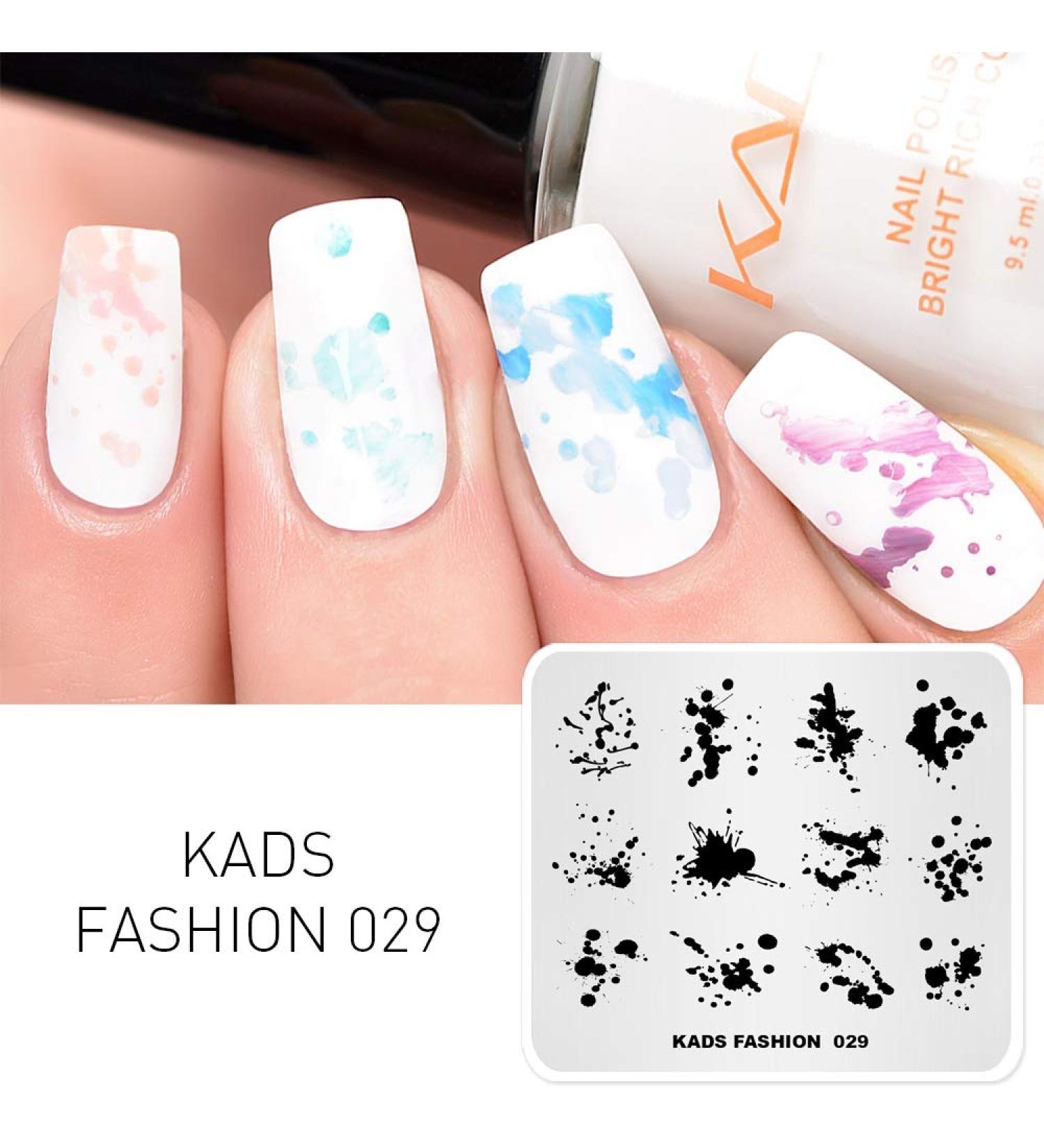 KADS Nail Art Stamping Plates - Fashion Manicure Print Templates - FA029 - Buy Online on GoSupps.com