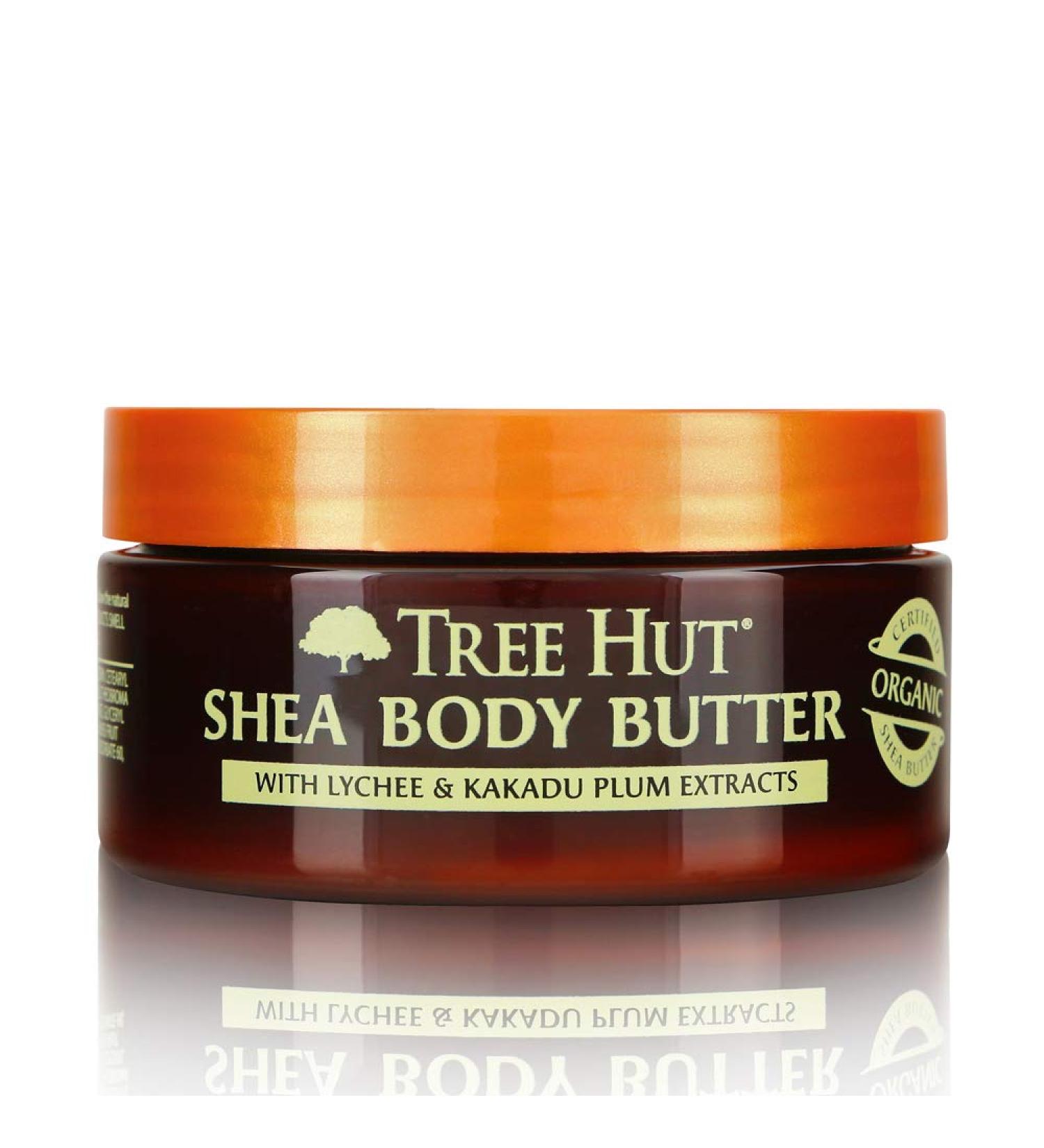 Tree Hut Lychee & Plum 24 Hour Intense Hydrating Shea Body Butter 7oz - Nourishing Moisturizer with Pure Shea Butter - Buy Online on GoSupps.com