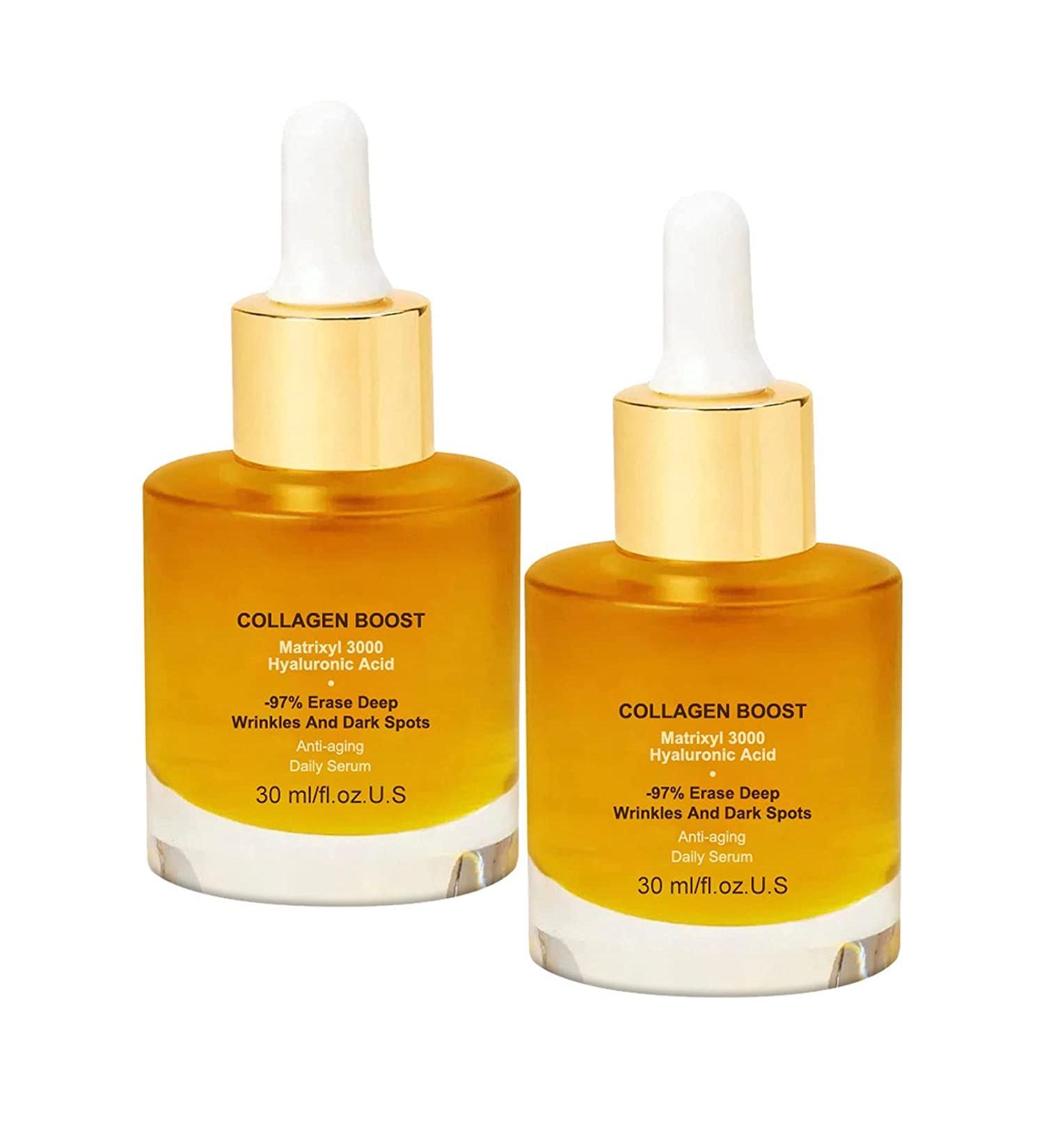 Pedia Advanced Collagen Boost Serum - Firm Skin, Reduce Wrinkles & Dark Spots | Hyaluronic Acid Anti-Aging Formula - 2Pcs - Buy Online on GoSupps.com