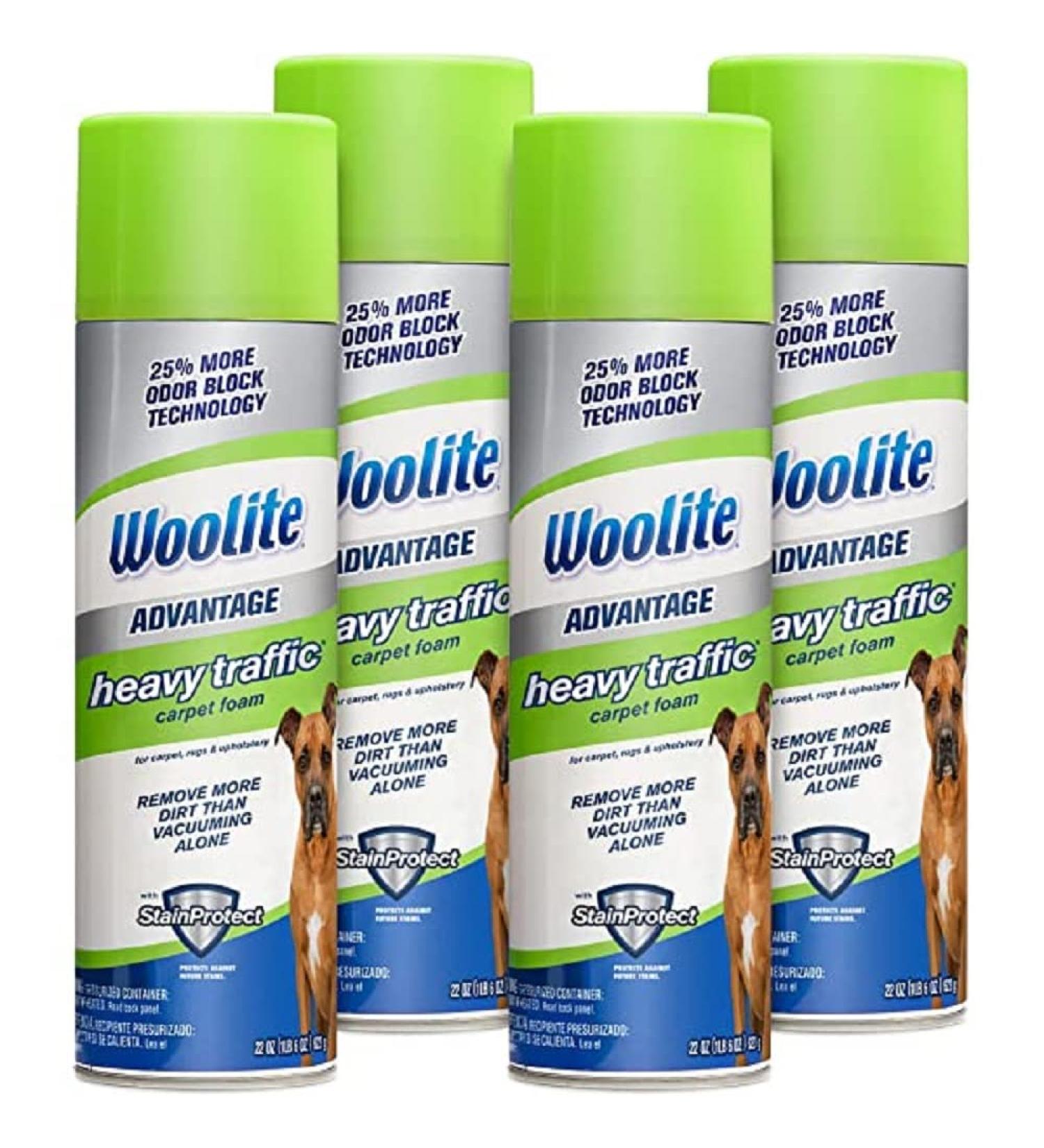 Woolite Advantage Heavy Traffic Carpet Foam - 4 Pack - New 2022 | Deep Cleaning Formula - Buy Online on GoSupps.com