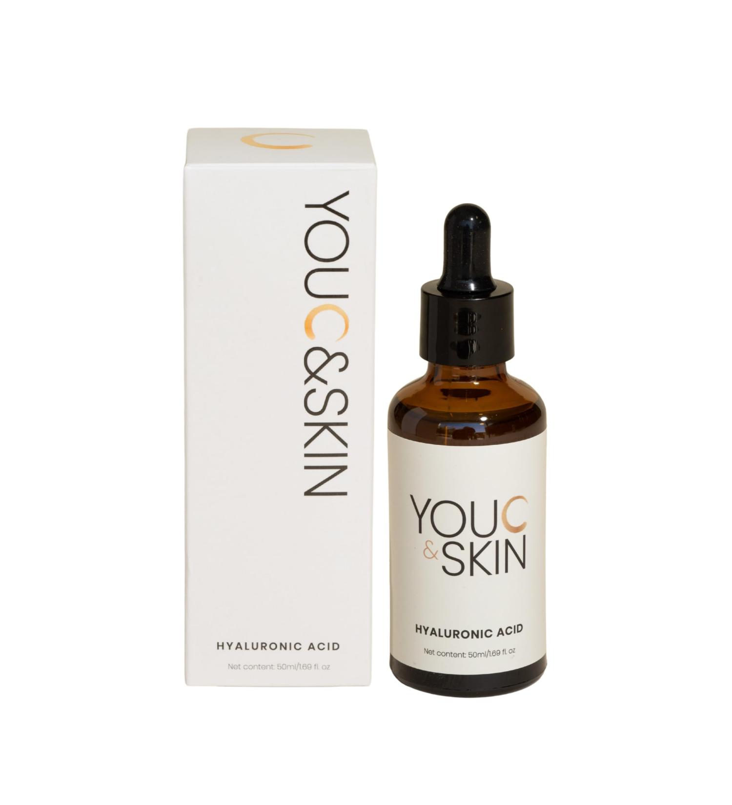 You C & Skin Hyaluronic Acid Serum 1.7 fl oz Hydrating Face & Neck Serum for Men & Women Moisturizes and Strengthens Skin Barrier Lightweight Non-Greasy Facial Serum with geniune Snail Mucin - Buy Online on GoSupps.com