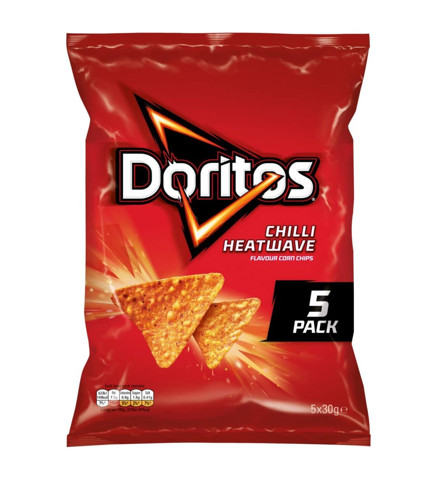 Doritos Chilli Heatwave, 5 x 30 g