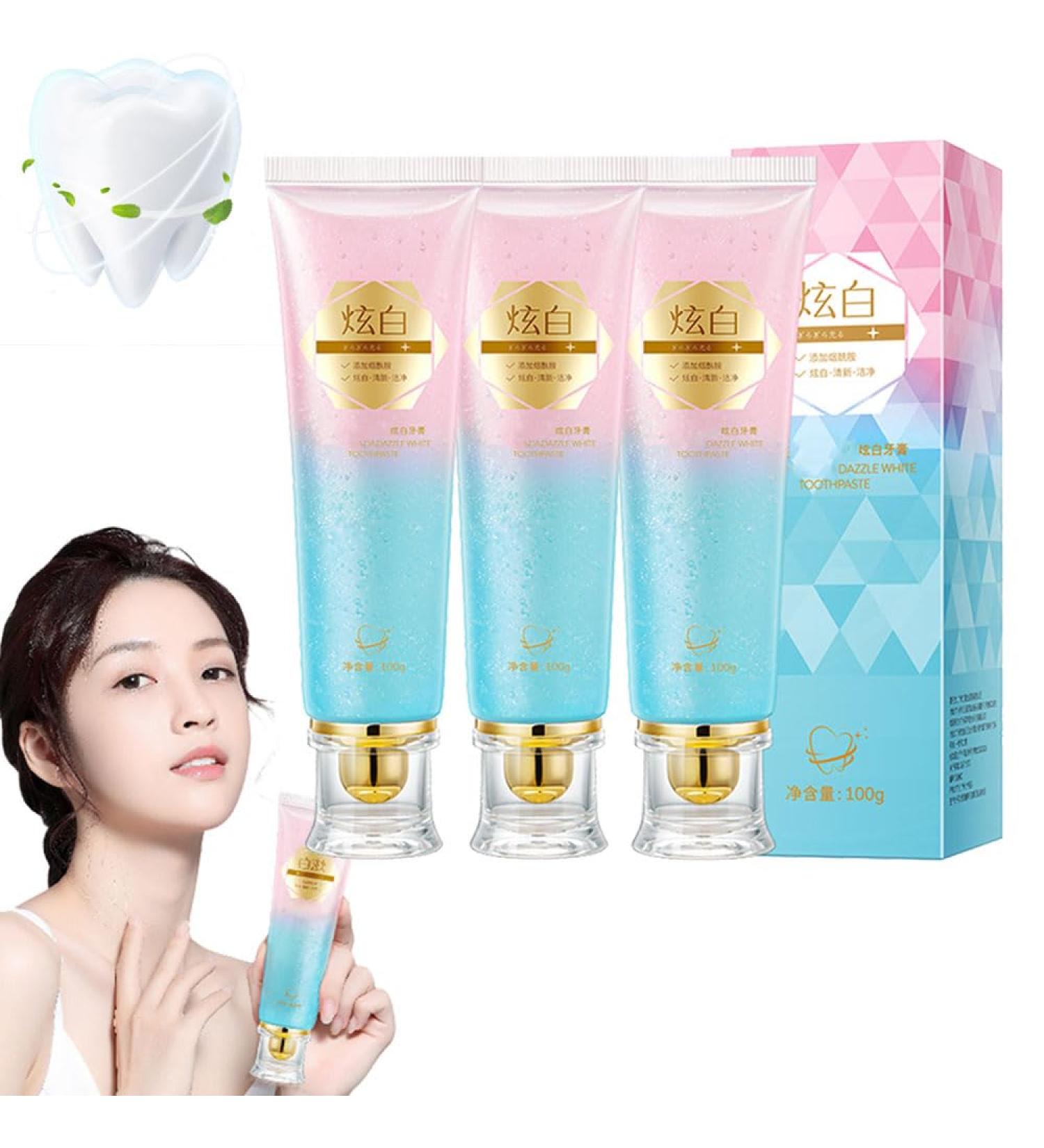 Body Accel Whitening Toothpaste - Bright White Cavity Repair & Fresh Breath (3PCs) - International Shipping Available - Buy Online on GoSupps.com