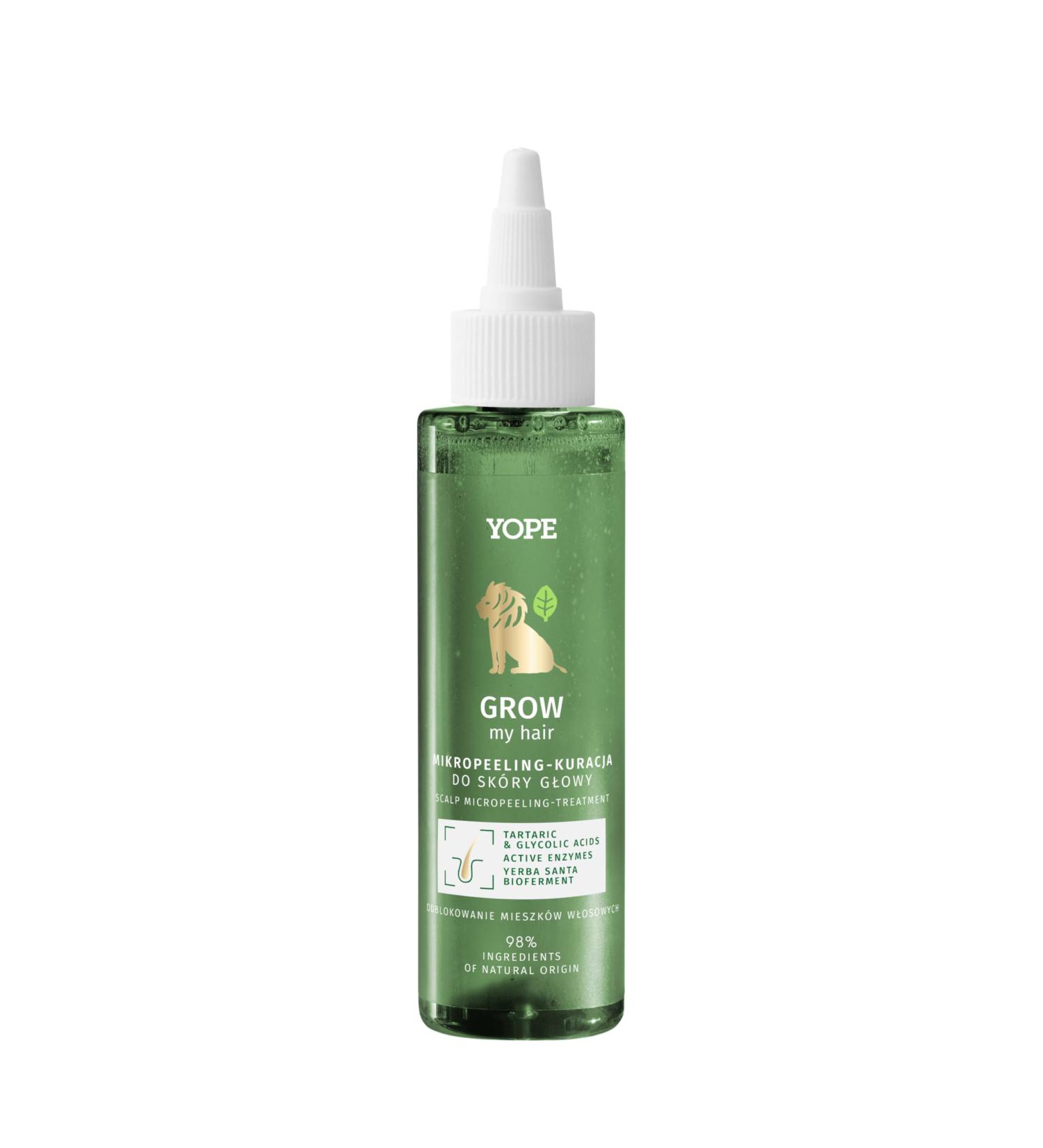 YOPE Gommage exfoliant pour cuir chevelu acide micropelant acide tartrique et glycolique enzymes actives tous types de cheveux 99% d'ingr dients d'origine naturelle 115 ml - Buy Online on GoSupps.com