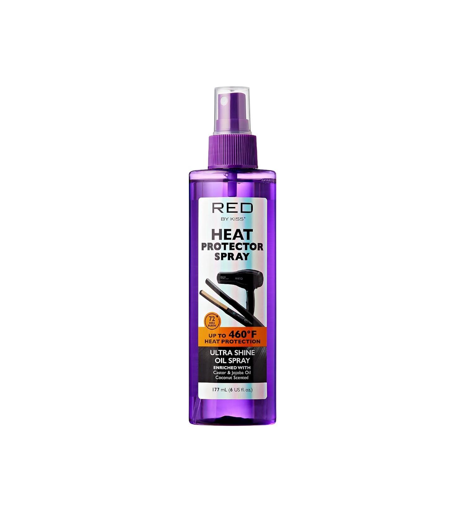 Red by Kiss Heat Protector Spray - Thermal Protection with Ultra Shine Oil - 460 F Heat Protection for Hydration, Strength, and Anti-Frizz (6 Fl Oz) - Buy Online on GoSupps.com