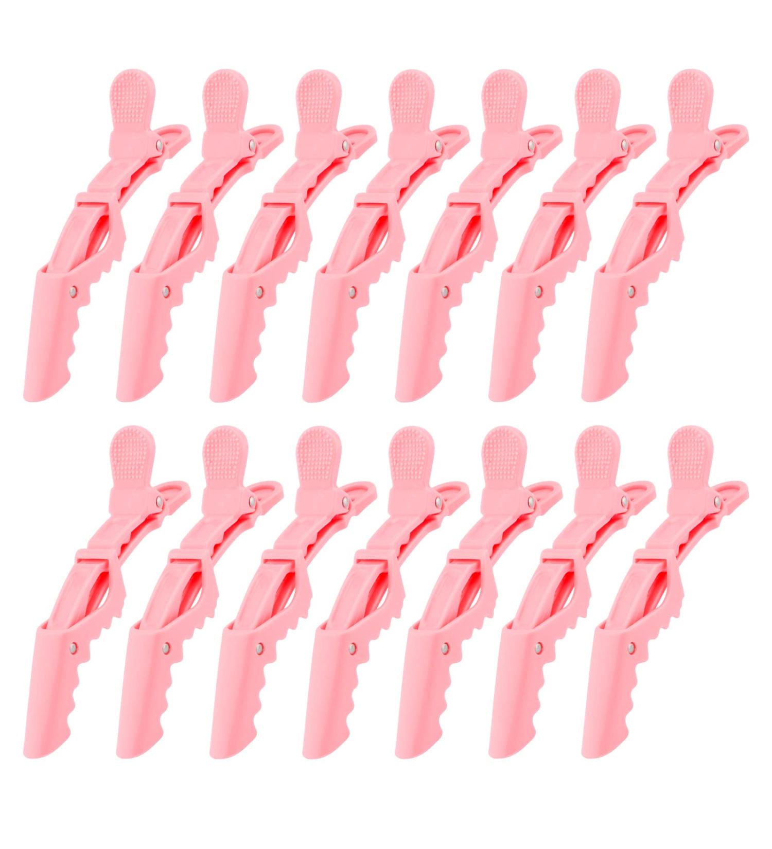 Ondder 14 Pack Pink Alligator Hair Clips for Styling Sectioning - Salon Pro Clips for Hair Coloring, Cutting, and Styling - Buy Online on GoSupps.com